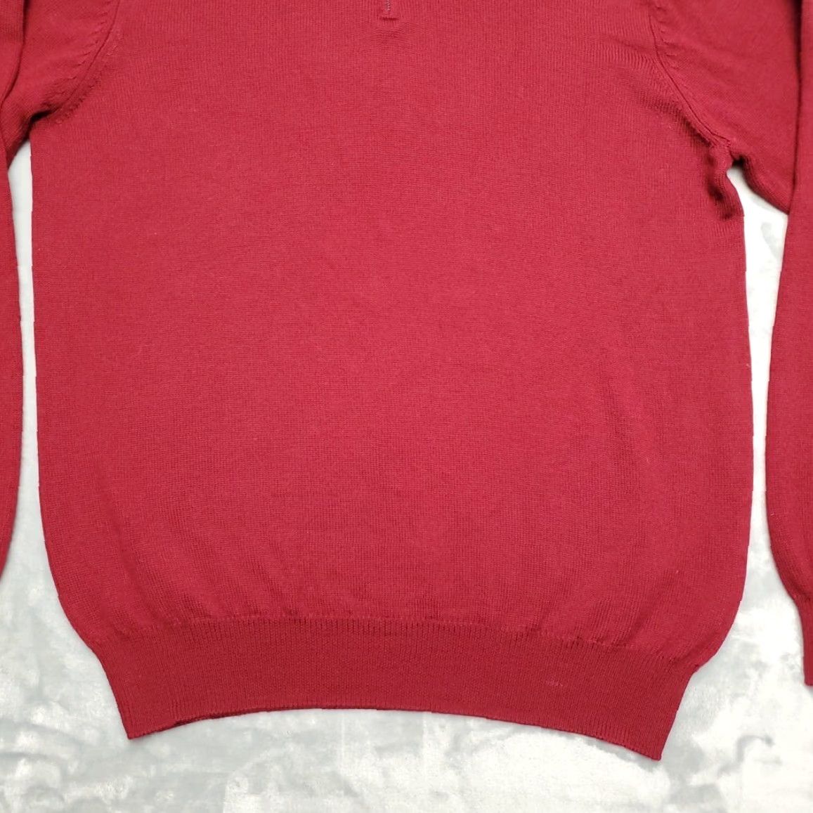 Vintage VINTAGE Jeremy Argyle Sweater Mens XL Red 1/4 Zip Pullover Merino Wool Mock Neck Knit Zipper 100% Wool Mens XL Red Size US XL / EU 56 / 4 - 2 Thumbnail