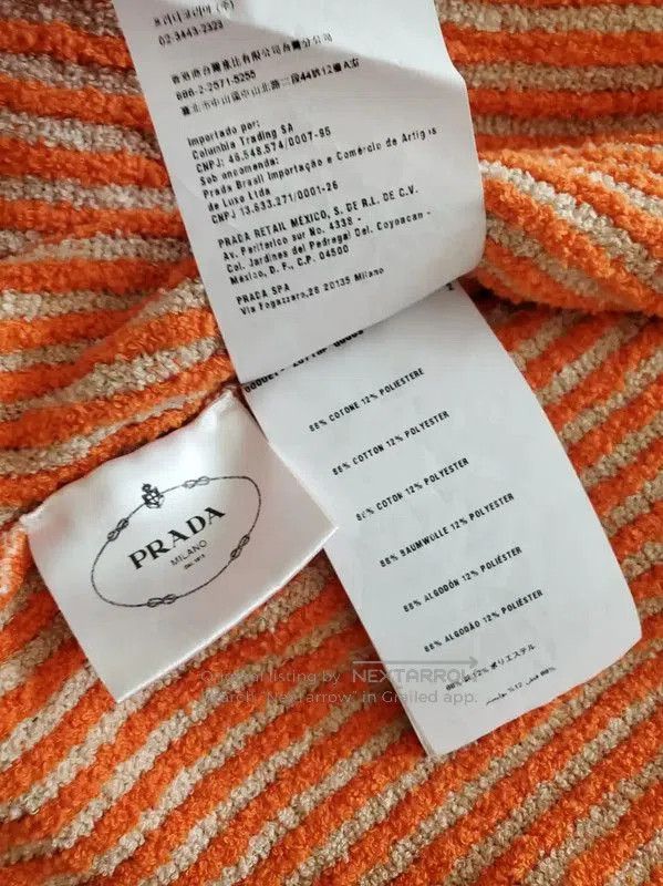 Prada Prada Spring Orange Long Sleeve Cardigan. Size XS / US 0-2 / IT 36-38 - 4 Thumbnail