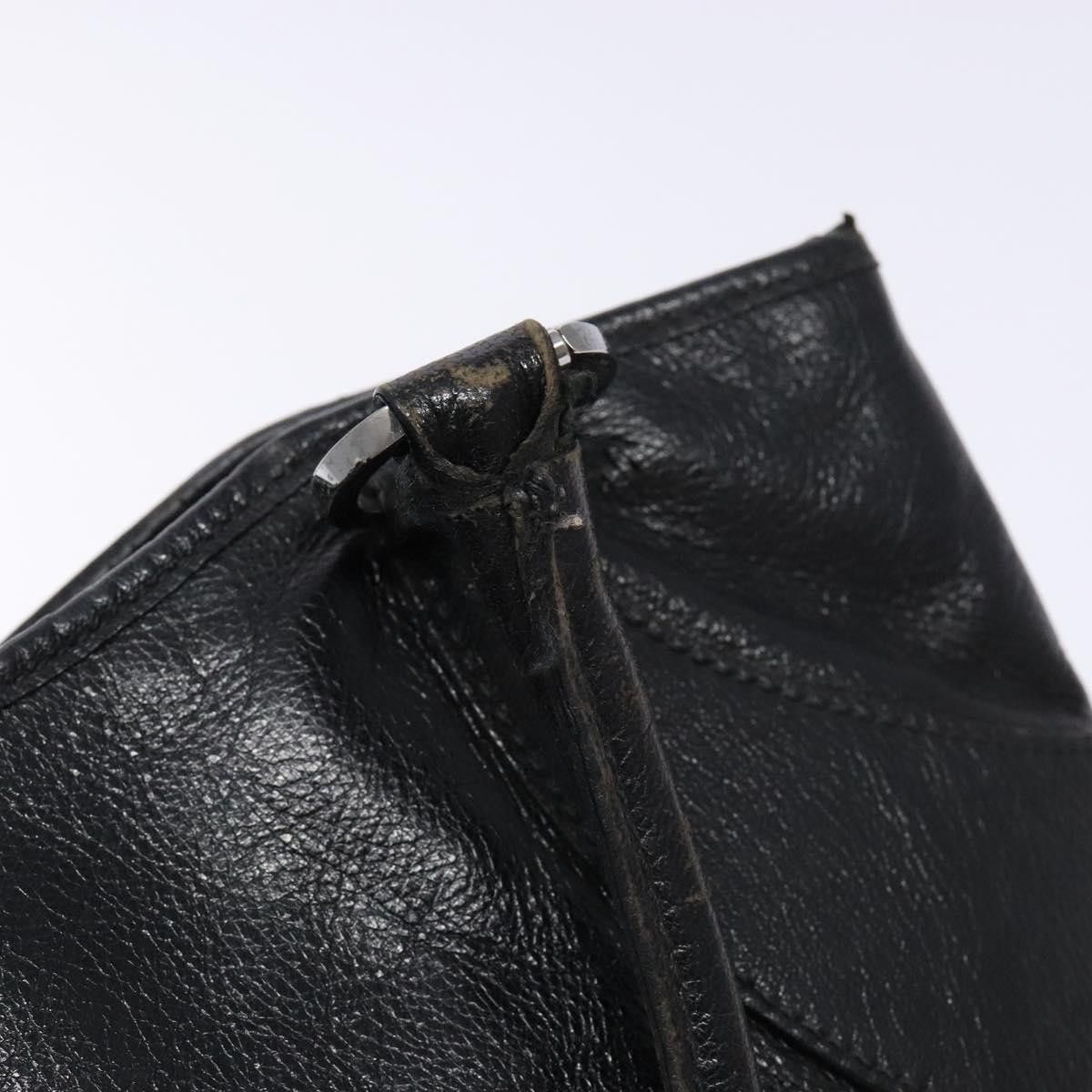 Gucci GUCCI Tote Bag Leather Black Silver Size ONE SIZE - 14 Thumbnail