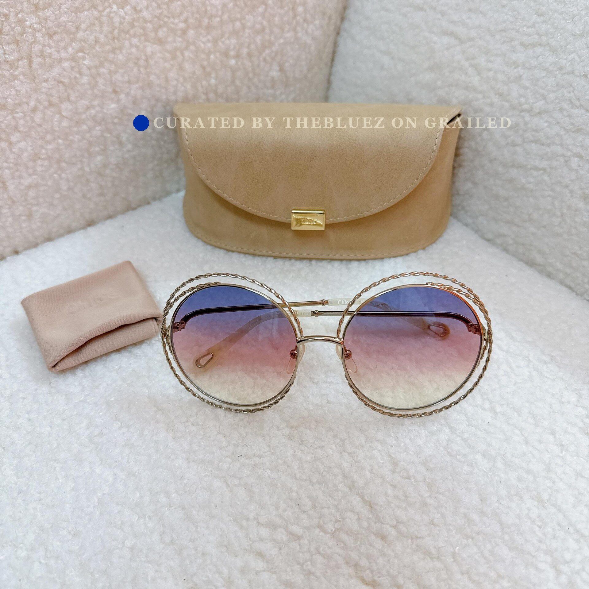 Chloe 58mm Round SunglassesIVORY Chloé Women main image 4