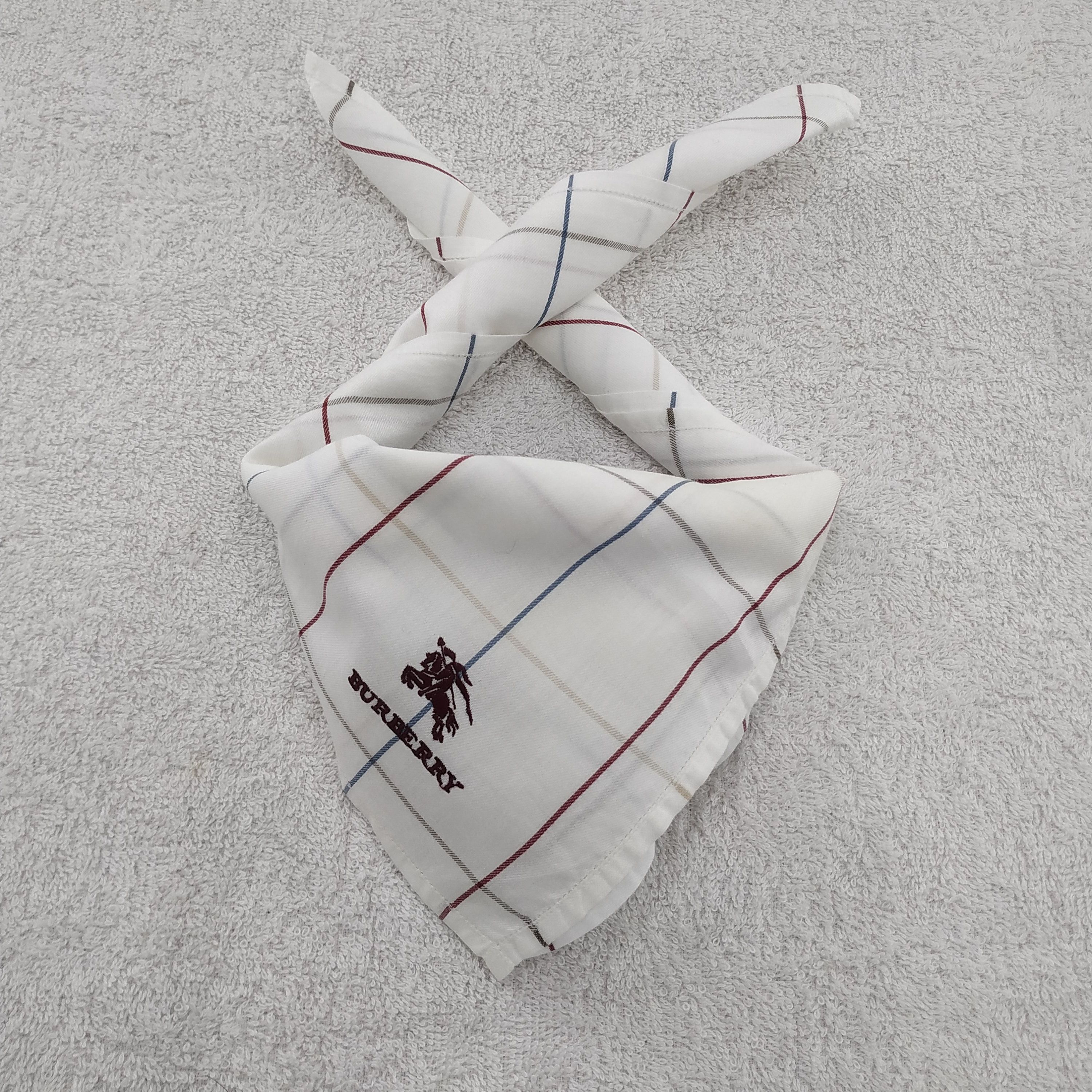 Burberry × Vintage Burberry Bandana / Handkerchief / Neckerchief - S001 Size ONE SIZE - 3 Thumbnail