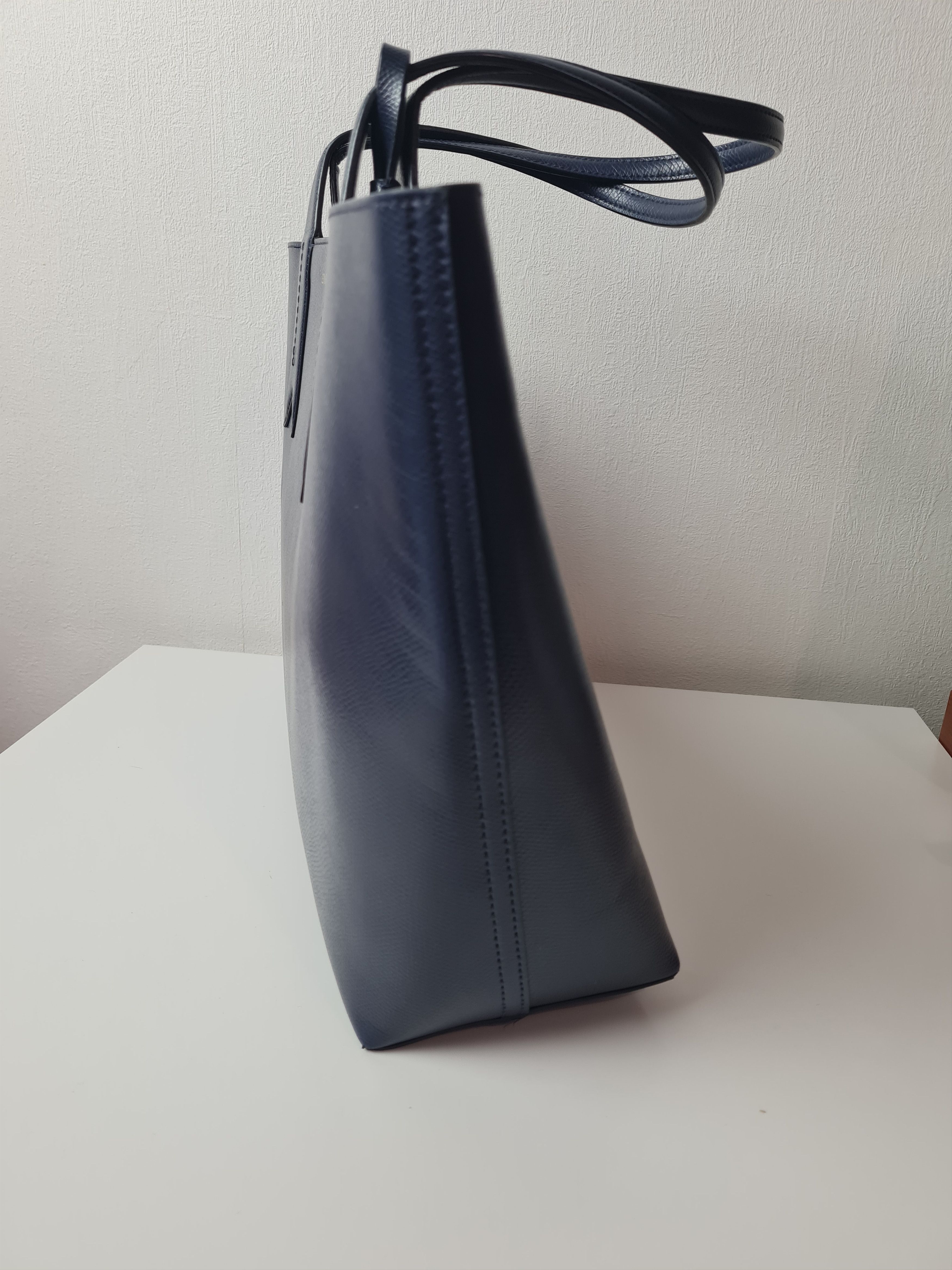 Emporio Armani Womens Vintage Emporio Armani Navy Shopper Bag Blue Size ONE SIZE - 9 Thumbnail