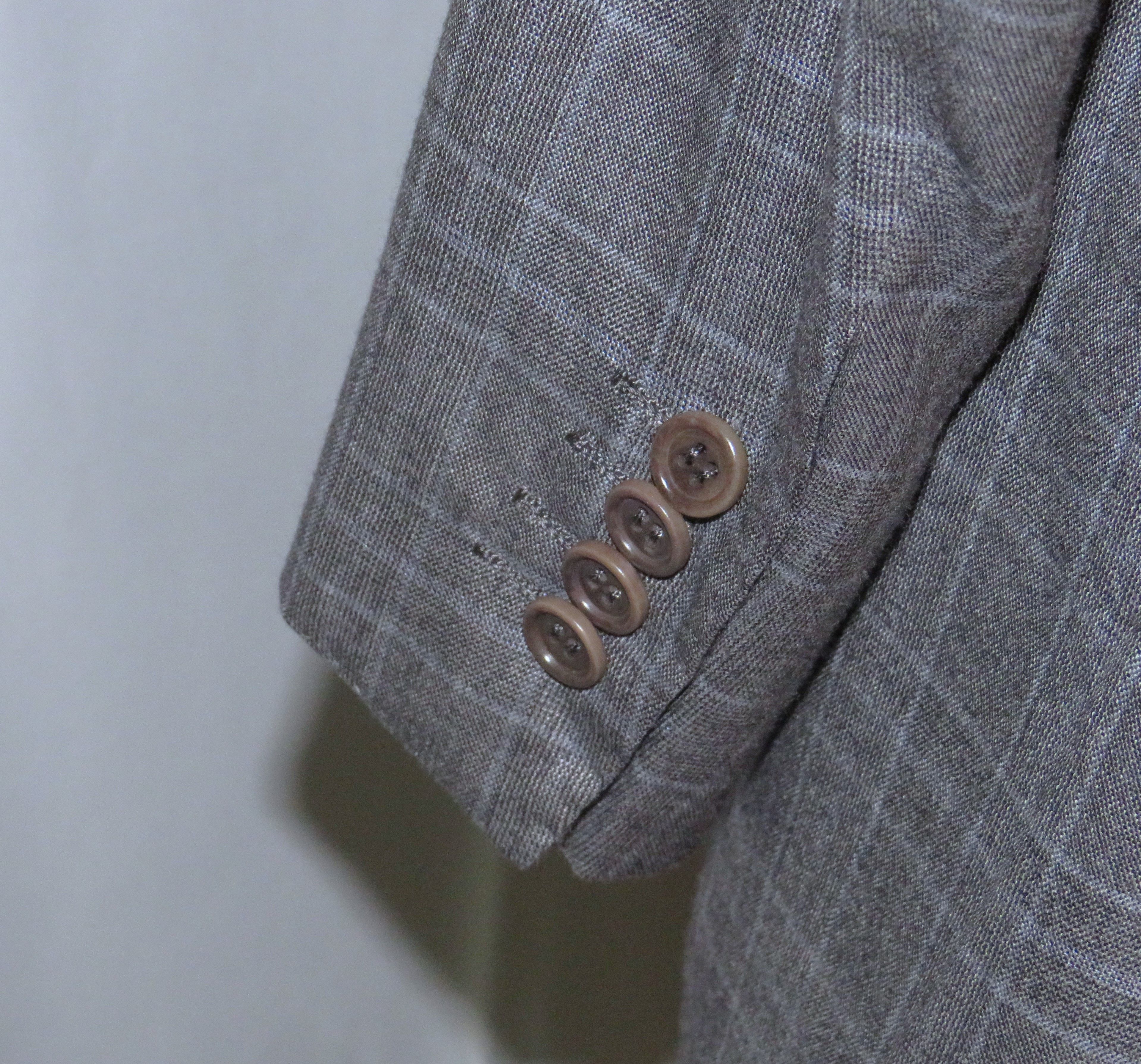 Kiton 13.2 Micron Super 210 Gray Plaid Three Button Suit 42R Size 42R - 10 Thumbnail
