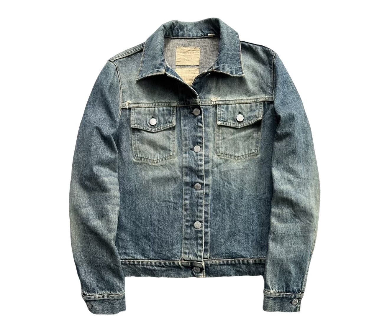 【本人期】HELMUT LANG coating denimjacket 42 Helmut Lang HELMUT LANG size38 coated denim jacke | Grailed