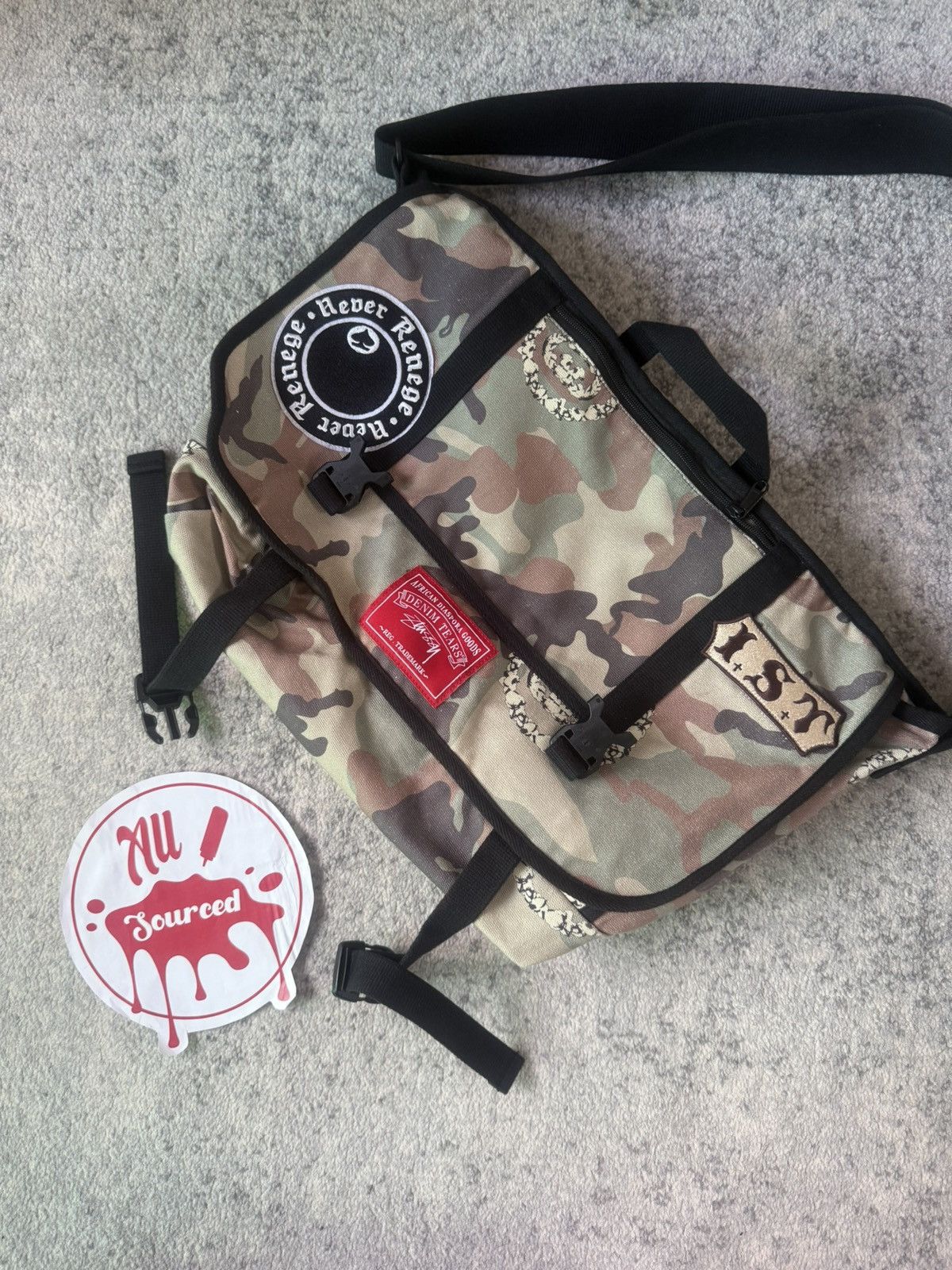 バッグ Stussy x Denim Tears Messenger Bag Camo Stussy Tears Messenger Bag