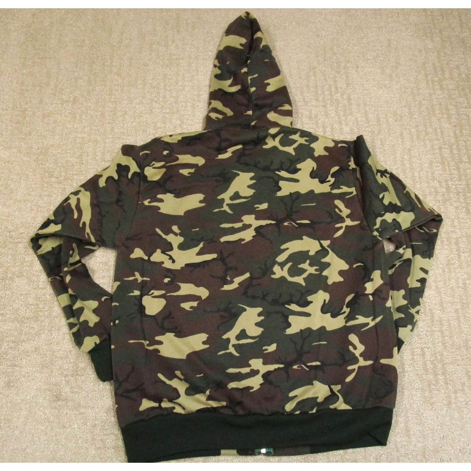 Vintage VINTAGE Sportswear Jacket Men L Green Camouflage Hooded Lightweight USA Made 90s Mens Size US L / EU 52-54 / 3 - 3 Thumbnail
