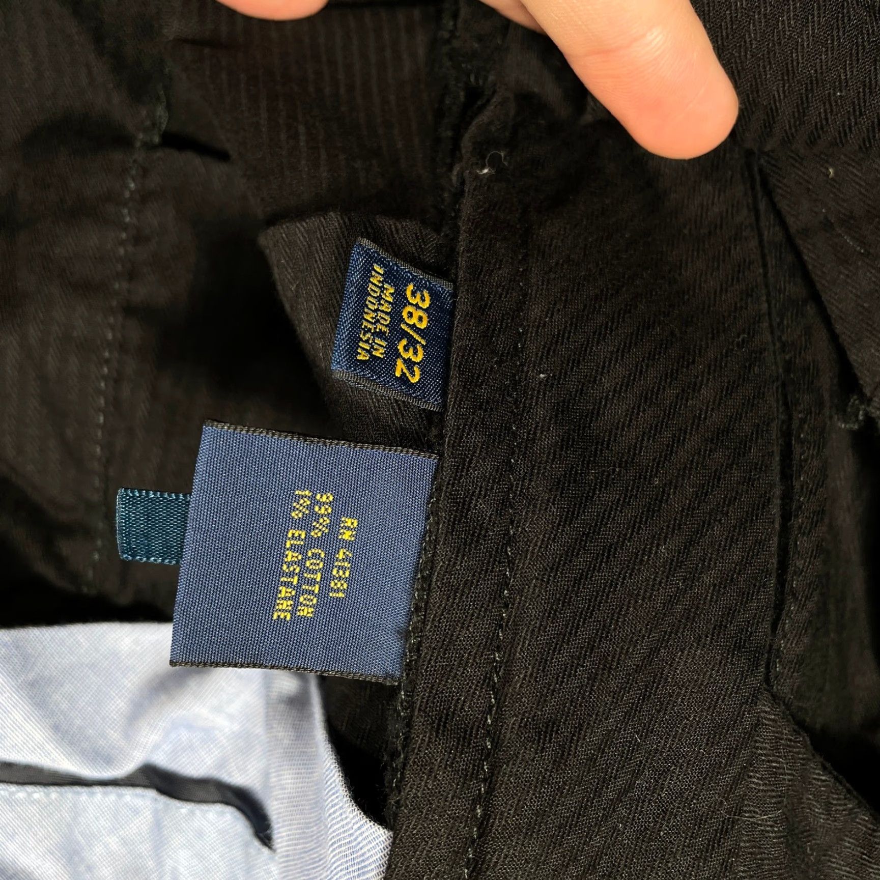 Polo Ralph Lauren Polo Ralph Lauren Corduroy Pants Mens 38x32 Black Classic Fit Hem Size US M / EU 48-50 / 2 - 4 Thumbnail