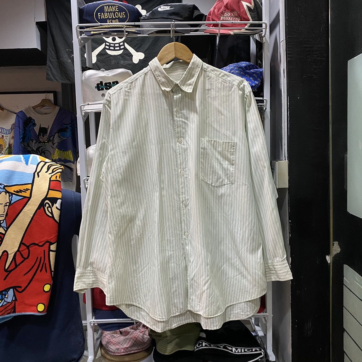 image of Comme Des Garcons Homme x Comme Des Garcons Homme Plus Vintage 80's Cotton Shirt, Men's (Size XL)