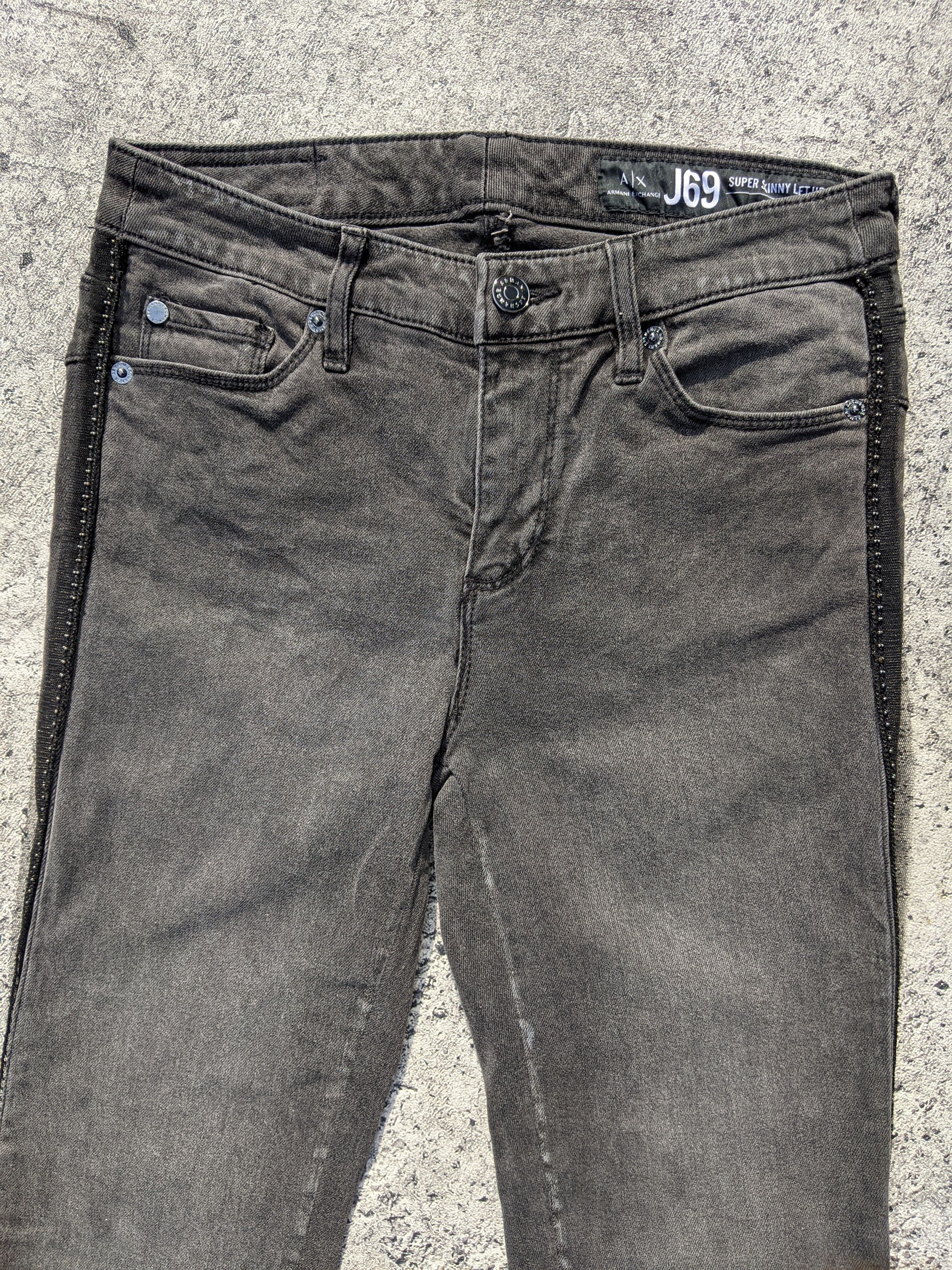Armani × Armani Exchange × Designer Armani Exchange J69 Skinny Washed Jeans Size 25" / US 0 / IT 36 - 6 Thumbnail