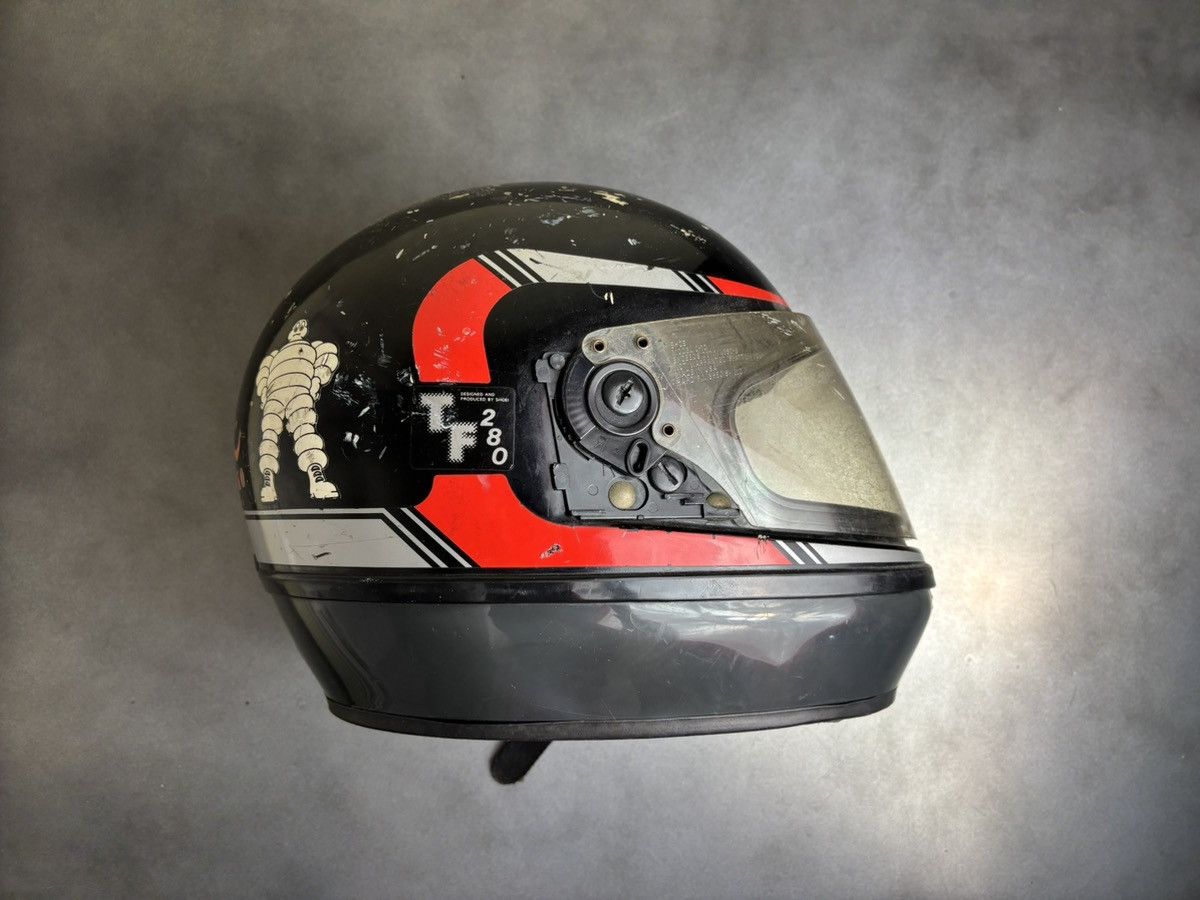 Harley Davidson × Indian Motorcycle × Vintage 1980s Shoei TF-280 Helmet 80s Vintage Motorcycle Racing Cap Size ONE SIZE - 18 Thumbnail