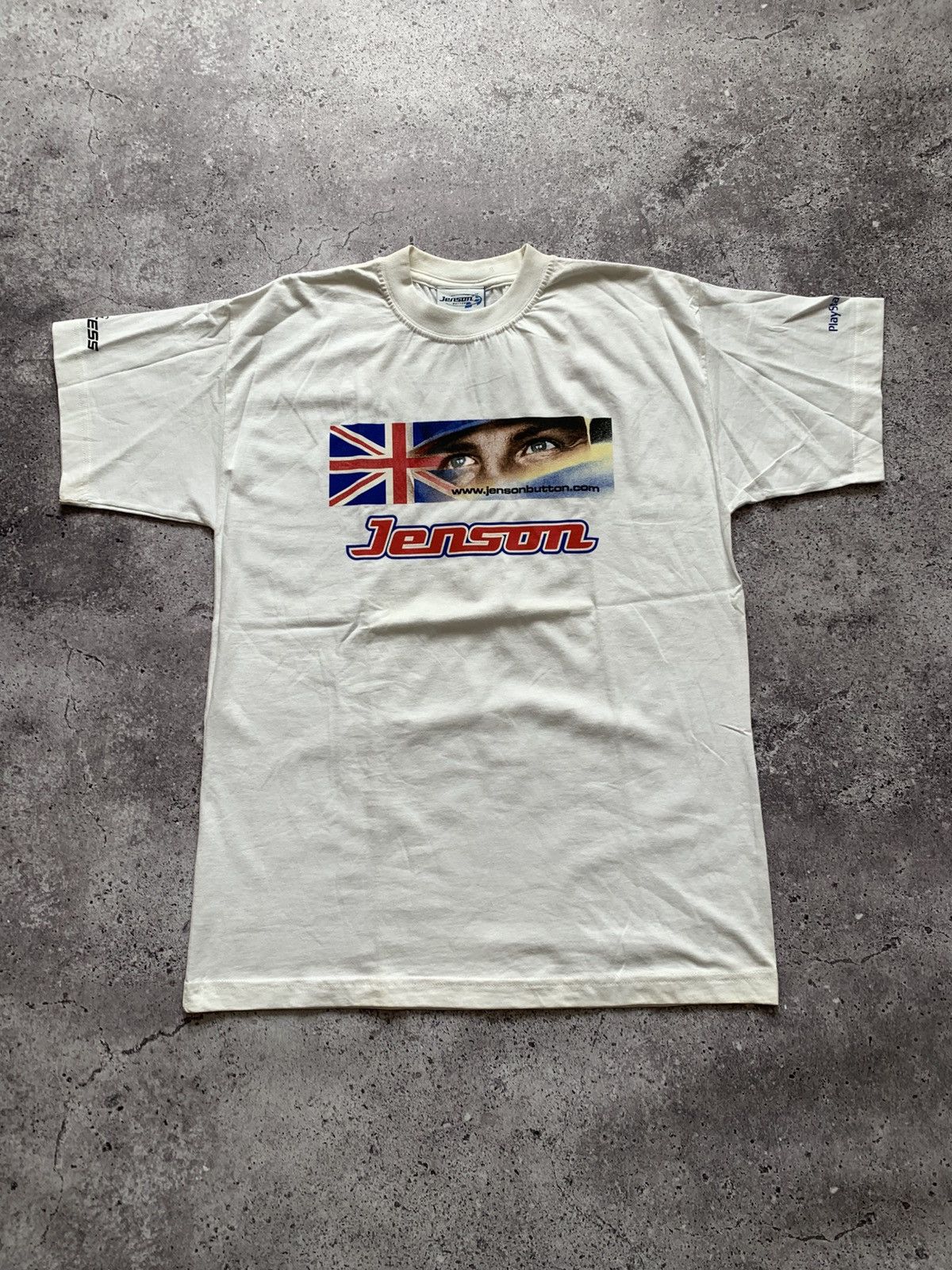 Vintage 🔥VINTAGE JENSON BUTTON FORMULA 1 00’s RACING PROMO T-SHIRT Size US M / EU 48-50 / 2 - 1 Thumbnail