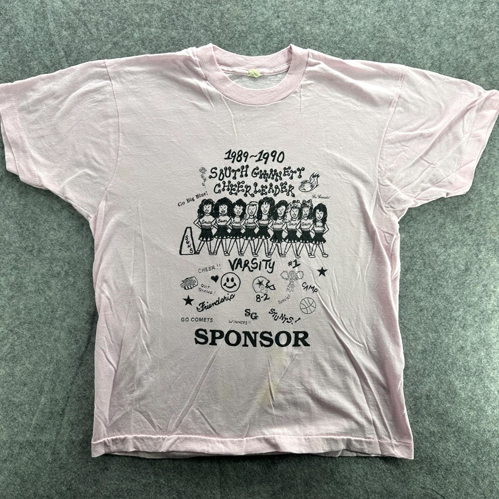 Other VINTAGE South Gwinnett Cheerleaders Shirt Mens Large Pink Sponsor Varsity 90s Go Big Blue Sports T-Shirt Mens L Size US L / EU 52-54 / 3 - 2 Thumbnail