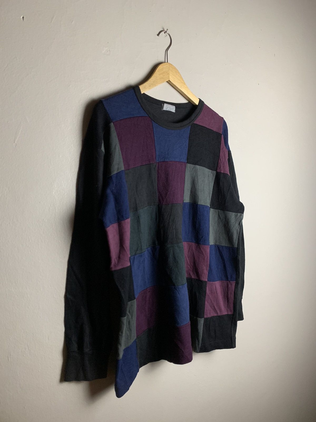 Comme des Garcons Homme Vintage 1997 Comme Des Garcons Homme Wool Patch Sweatshirt Size US L / EU 52-54 / 3 - 1 Thumbnail