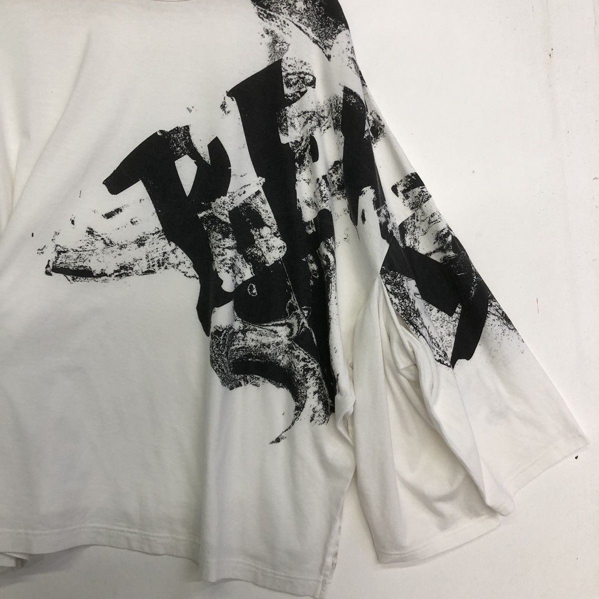 Yohji Yamamoto B Yohji Yamamoto "BEAST" DOLMAN DOUBLE LAYERED SLEEVE TEE Size US L / EU 52-54 / 3 - 6 Thumbnail
