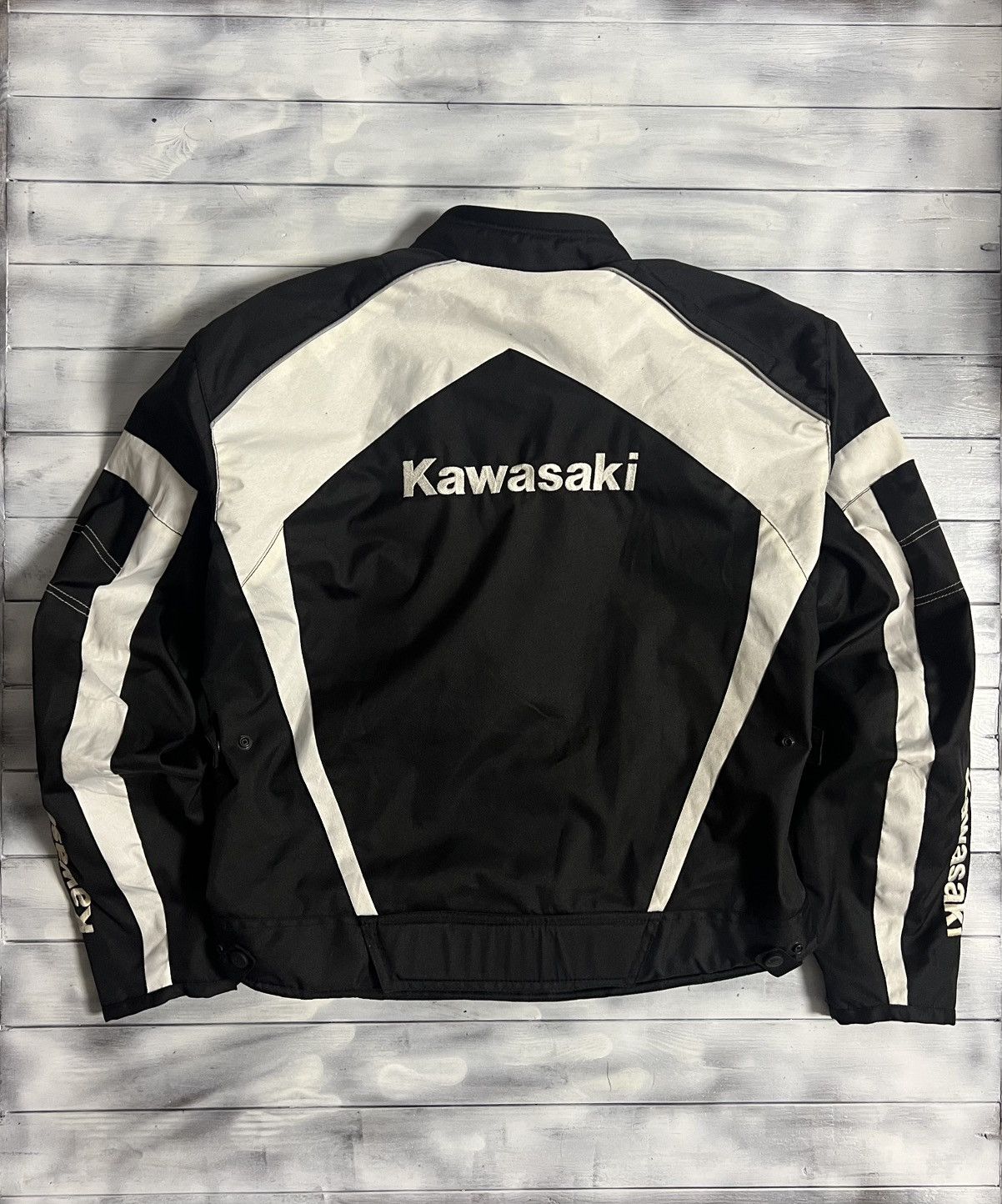 Vintage Rare Vintage Moto Racing Jacket Kawasaki Team Moto Bike Size US XL / EU 56 / 4 - 1 Thumbnail