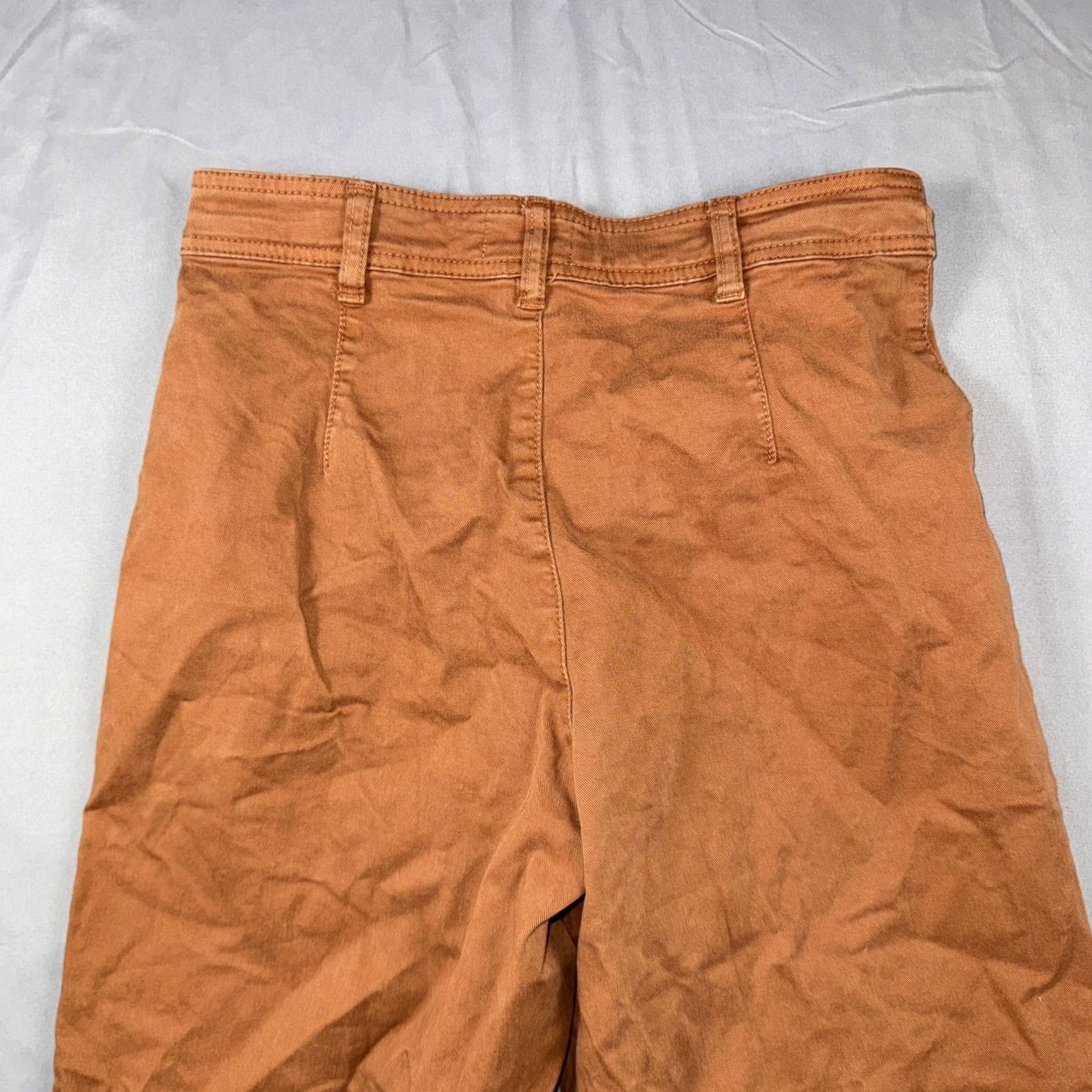 Marine Layer Marine Layer Pants Womens 8 Brown Twill Chino Pockets Stretch Ankle Crop Casual Size 30" / US 8 / IT 44 - 6 Thumbnail