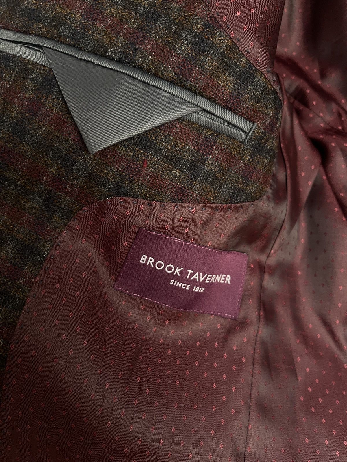 Vintage 🔥BROOK TAVERNER vintage wool blazer coat classic jacket Size 38L - 6 Thumbnail