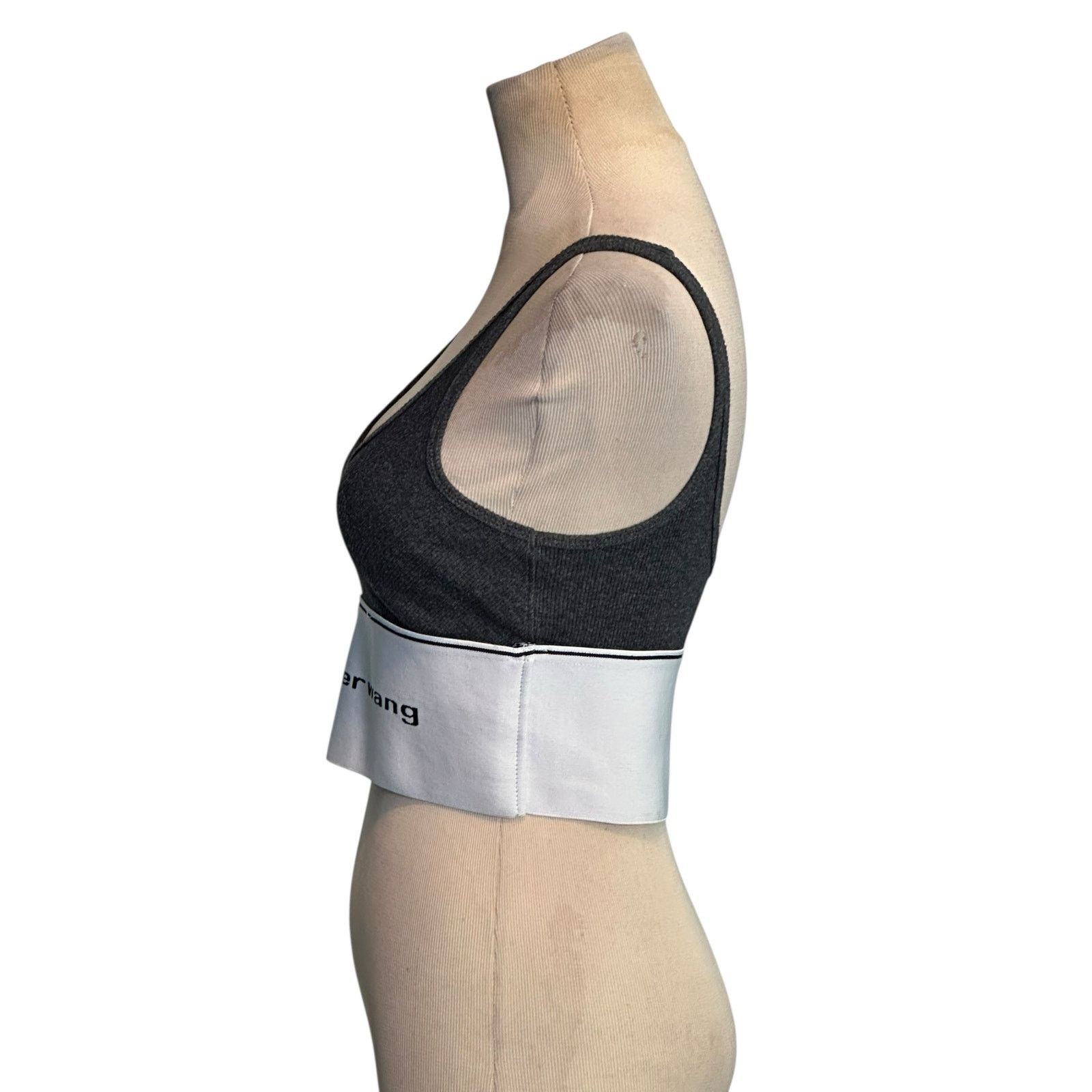 Alexander Wang Alexander Wang gray ribbed logo elastic bra size Medium Size ONE SIZE - 5 Thumbnail