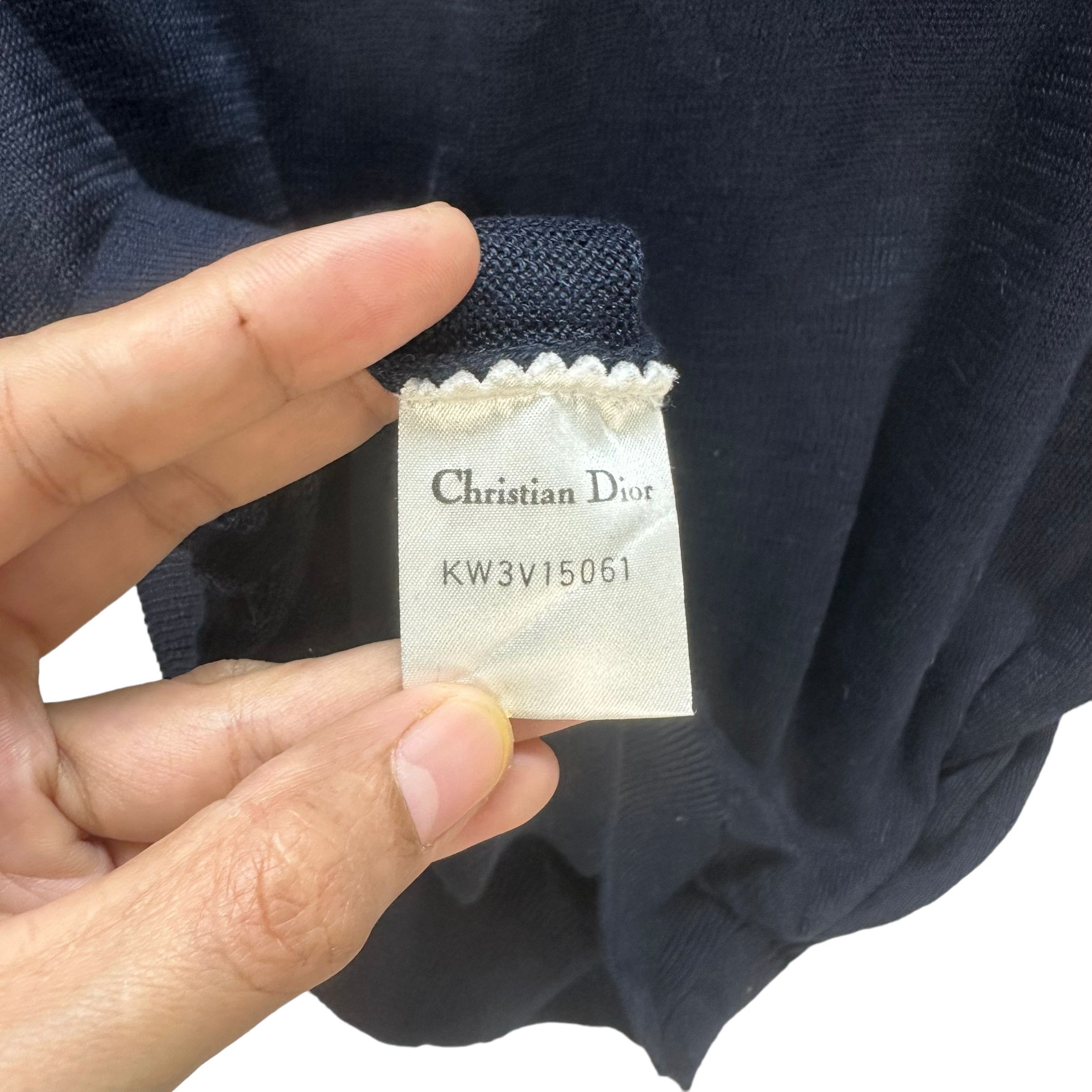 Christian Dior Monsieur CHRISTIAN DIOR EMBROIDERY LOGO KNITTED SWEATER #8724-023 Size US L / EU 52-54 / 3 - 7 Thumbnail