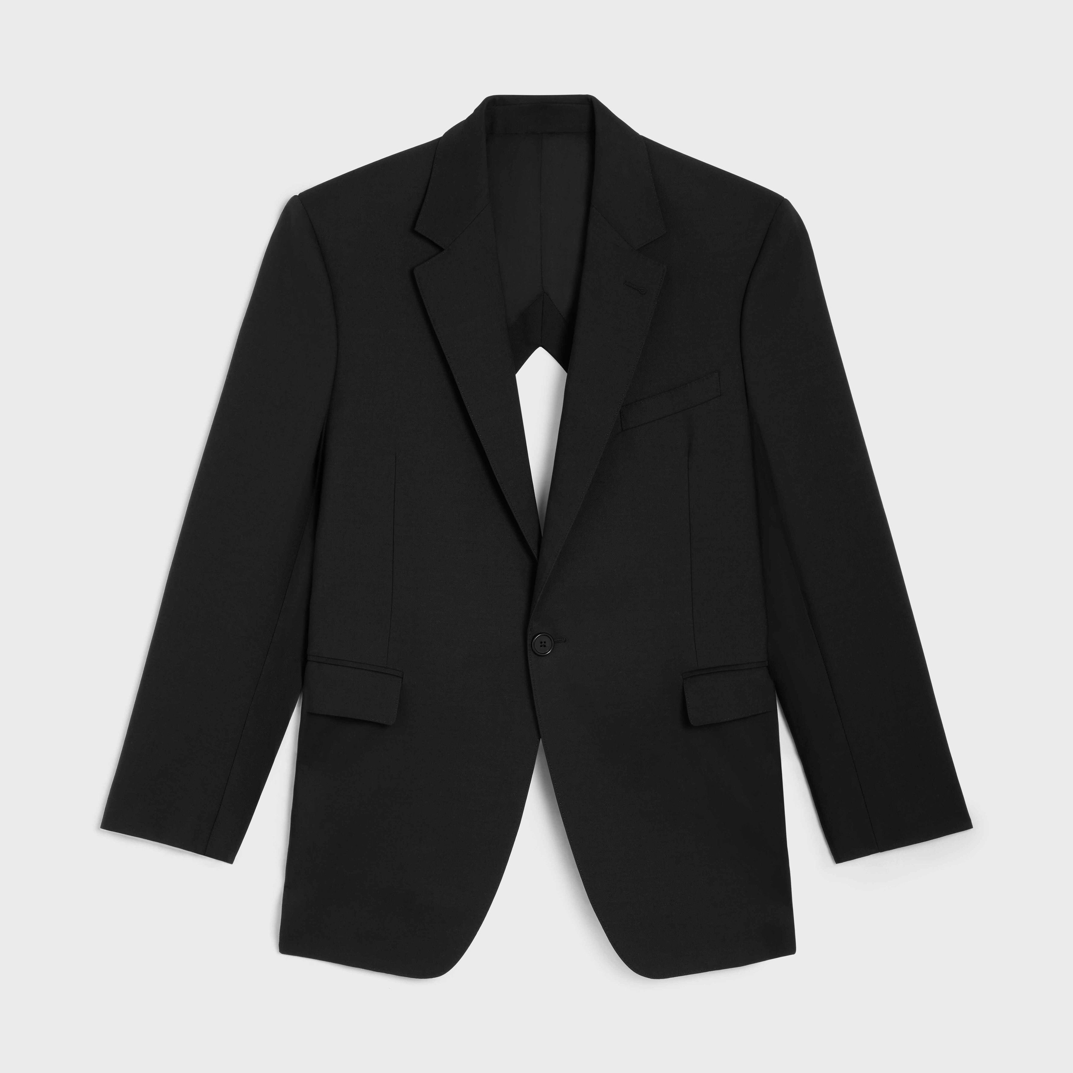 o1bcso1str0825 2V95M891R Boxy Jacket in Black