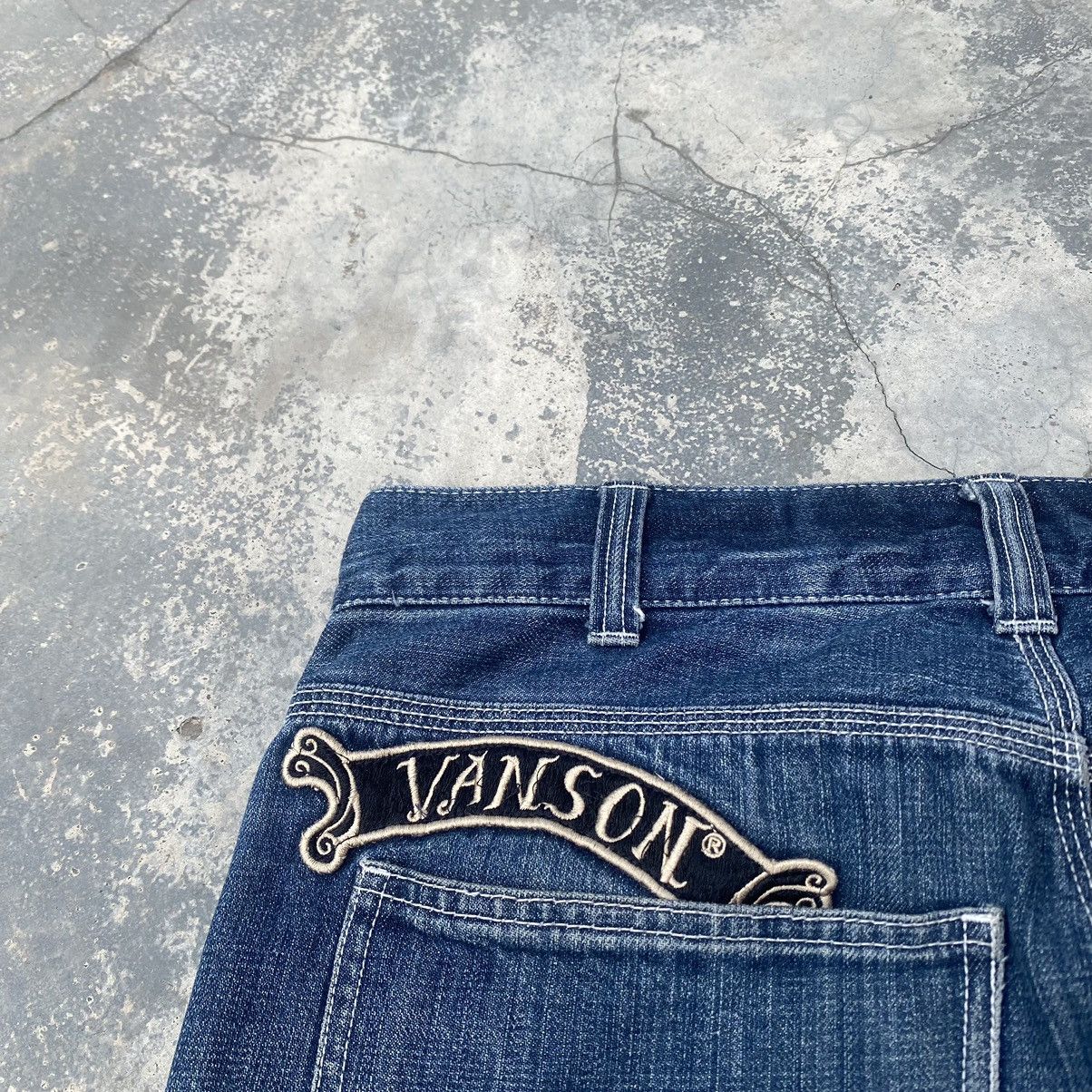 Vanson Leathers VANSON LEATHERS Distressed Patches Jeans Size US 31 - 6 Thumbnail