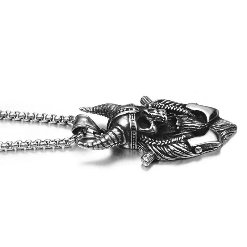 Jewelry Skull Sheep Horn Pendant Necklaces Size ONE SIZE - 5 Thumbnail