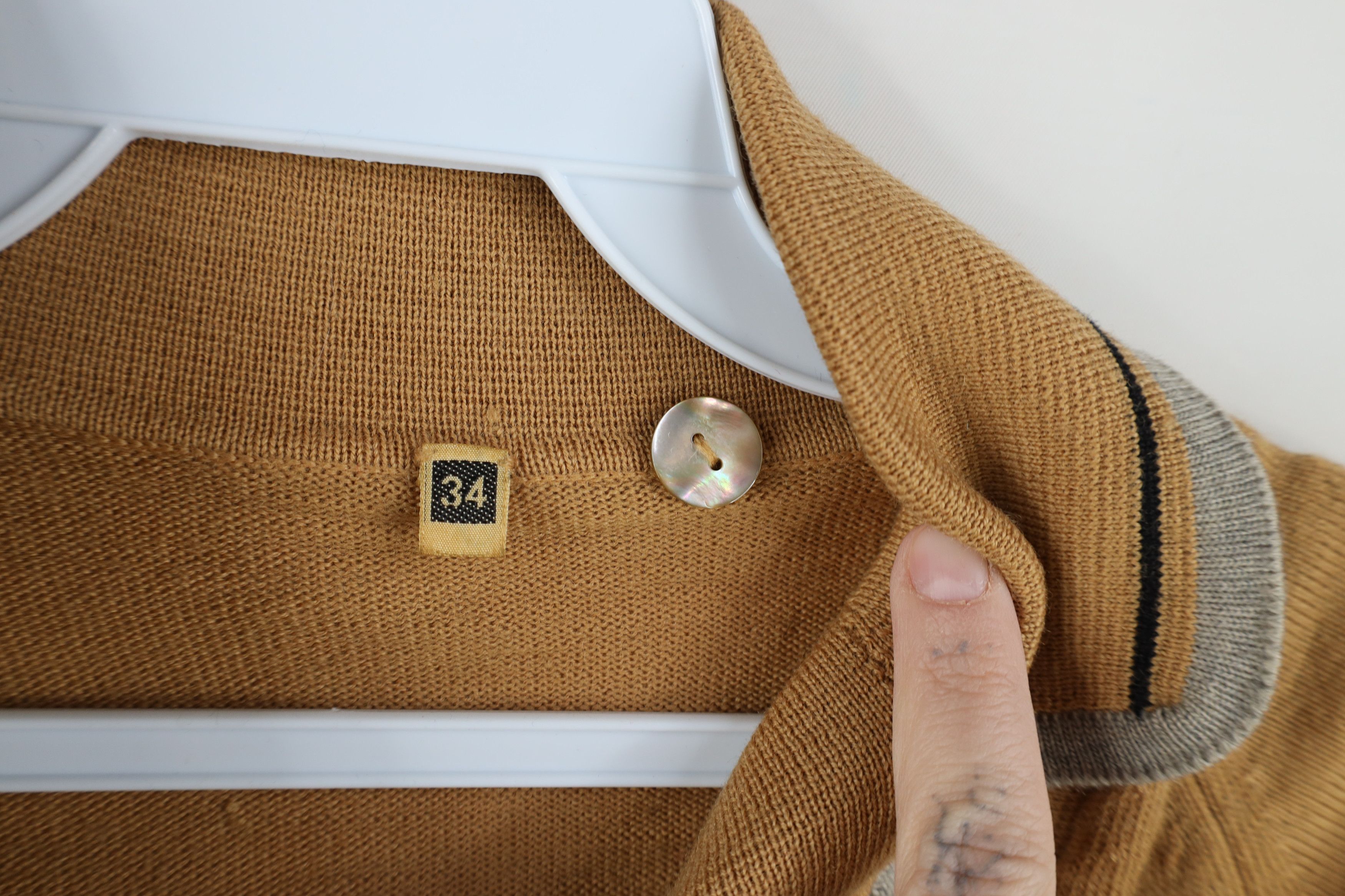 Vintage Vintage 50s Streetwear Wool Knit Blazer Cardigan Sweater Size XXS / US 00 / IT 34 - 10 Thumbnail
