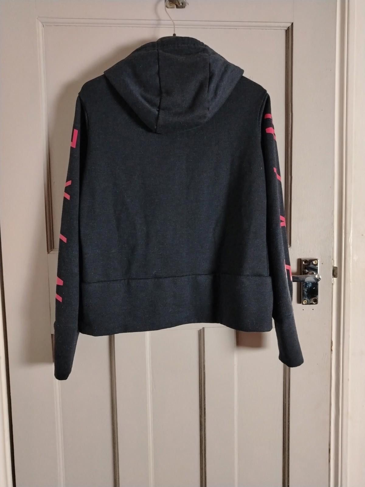 Nike Nike Dri-FIT Hoodie Women’s Small Navy Pink Swoosh Thumbhole Size S / US 4 / IT 40 - 5 Thumbnail