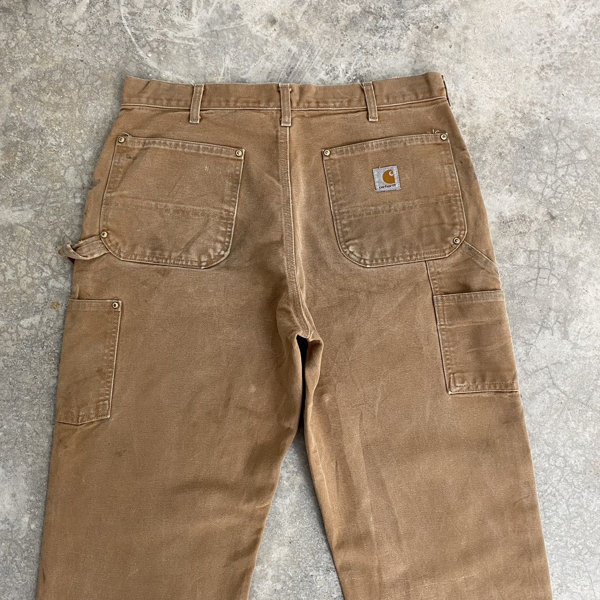 Carhartt Vintage Carhartt Double Knee Tan Dirty Carpenter Pants Size US 33 - 12 Thumbnail