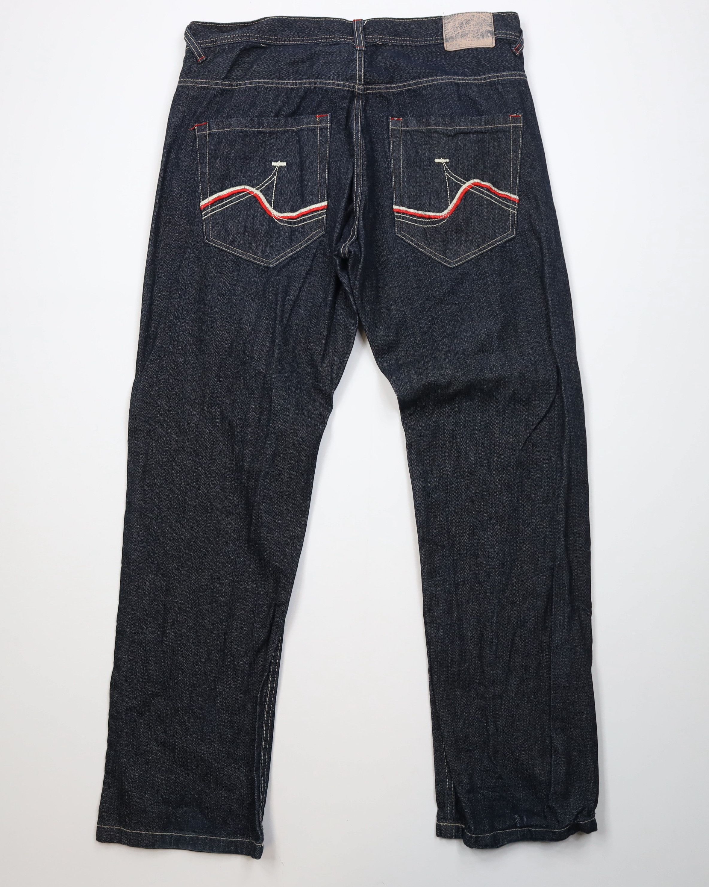 Vintage Vintage 90s Y2K Enyce Sean Combs Baggy Wide Leg Denim Jeans Size US 38 / EU 54 - 10 Thumbnail