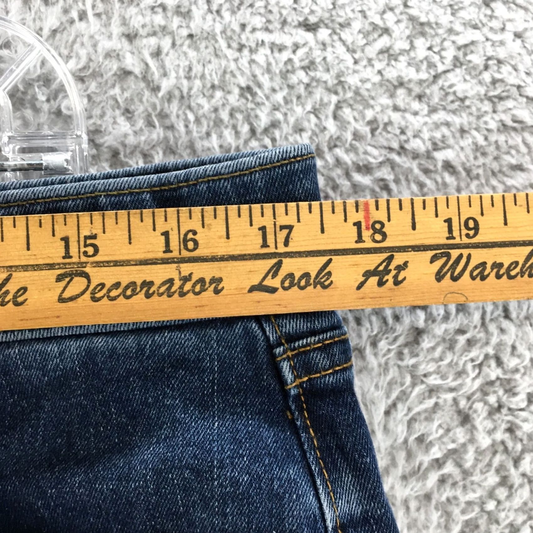 Vintage M&S Collection Jeans Mens Regular Straight Leg Blue Medium Wash Denim Zip 34x29 Size US 34 / EU 50 - 5 Thumbnail
