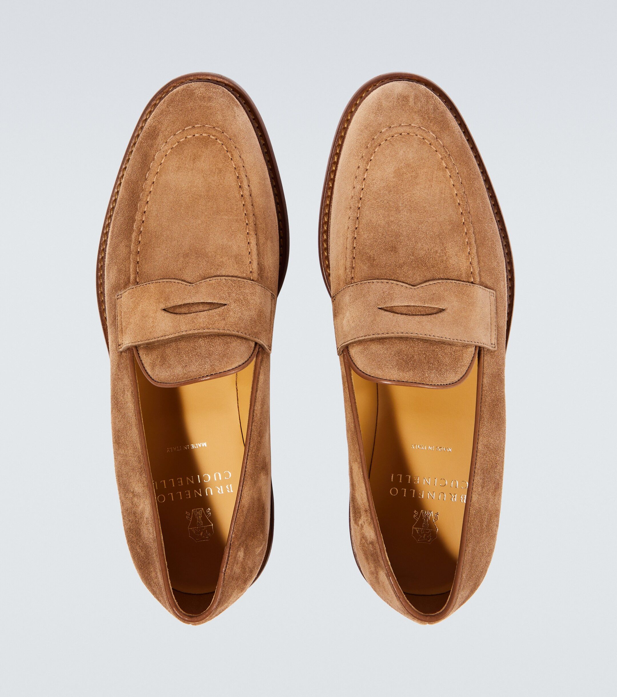 Brunello Cucinelli o1w1db10125 Loafers in Light Brown Size US 8 / EU 41 - 4 Thumbnail