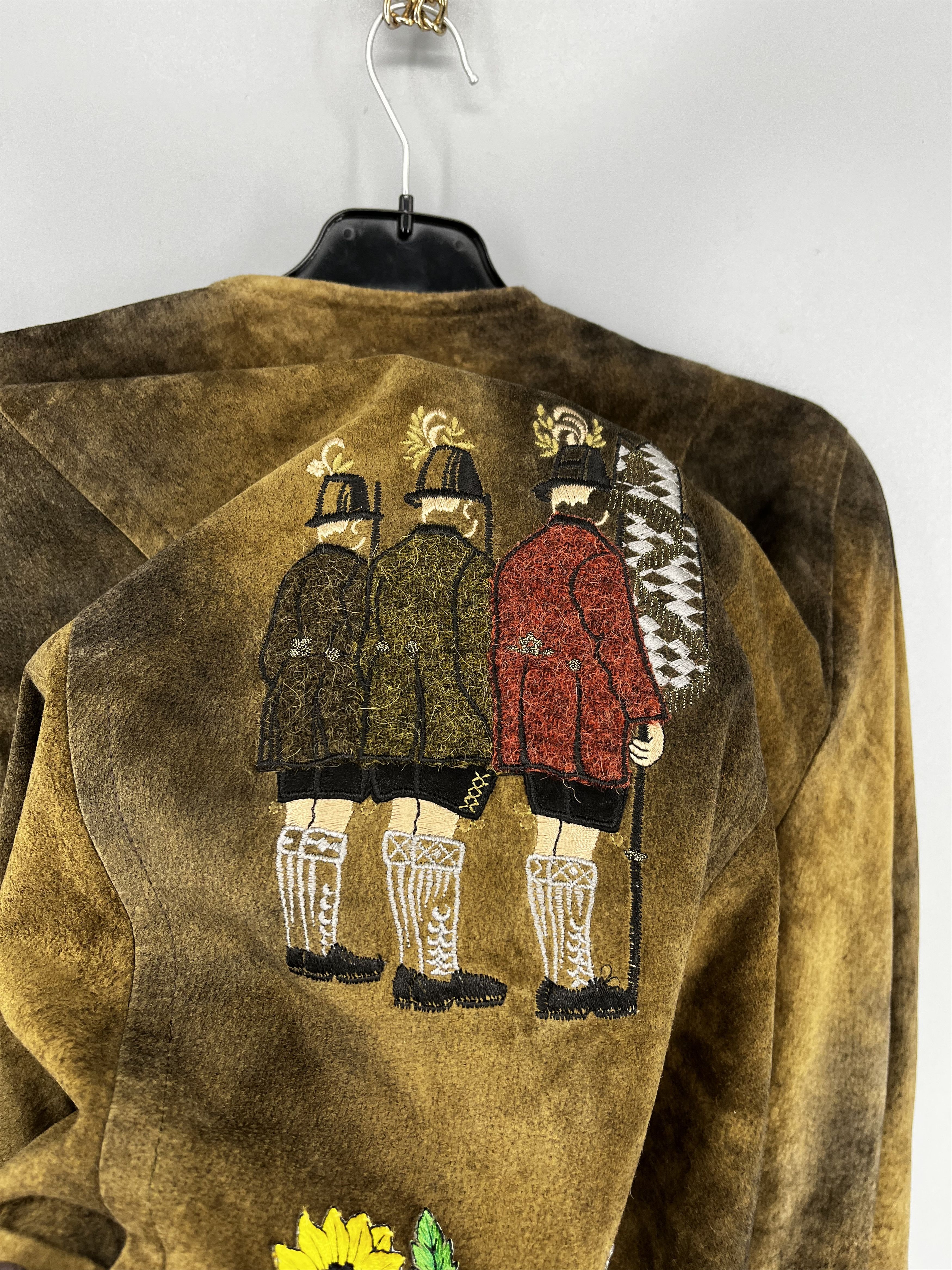 Vintage Vintage Julius Lang Bavarian Leather Jacket Trachten Style Size S / US 4 / IT 40 - 15 Thumbnail