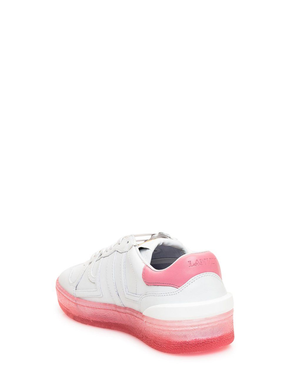 Lanvin o1y0125 Low-Top Sneakers in White/Pink Size US 11 / EU 44 - 2 Thumbnail