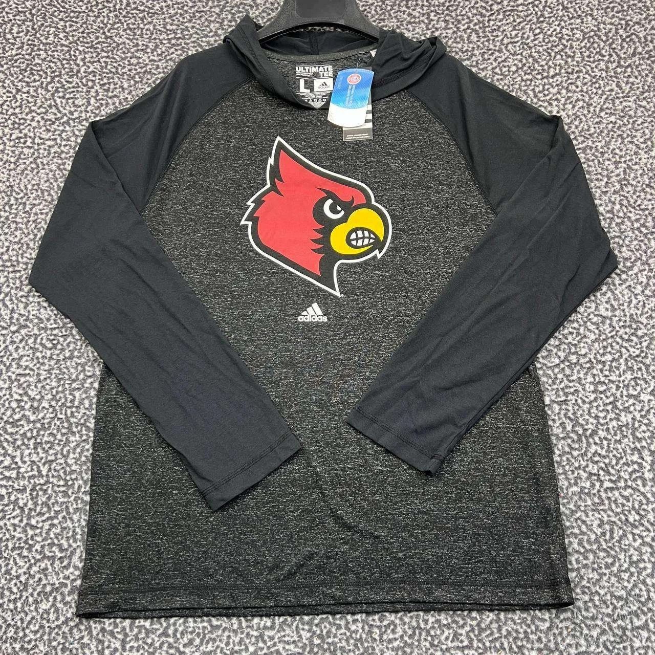 Adidas Louisville Cardinals Hoodie Men Pullover Long Sleeve New L Size US L / EU 52-54 / 3 - 1 Thumbnail