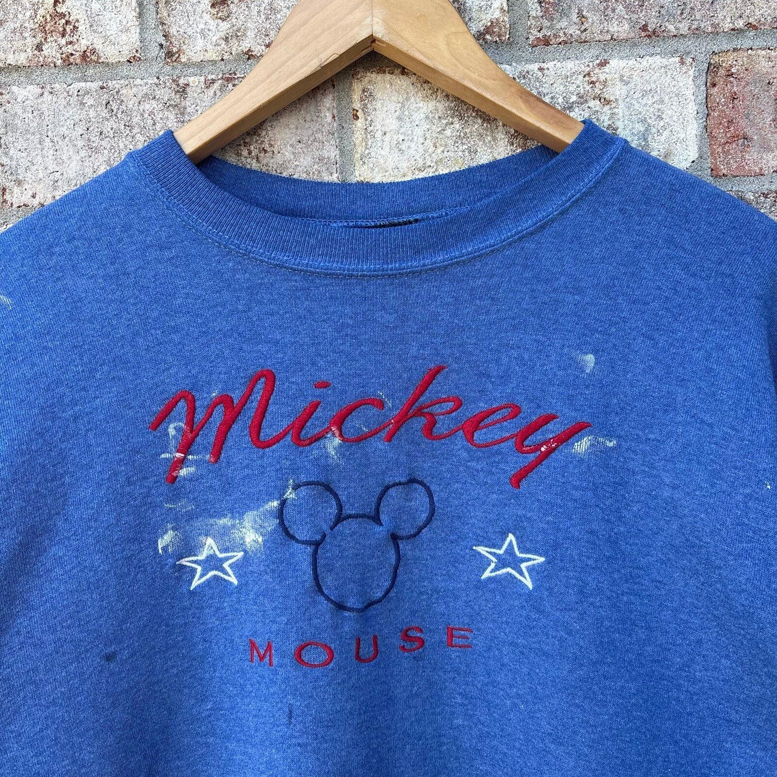 Disney Vintage 90s Disney Mickey Mouse sweatshirt Size US L / EU 52-54 / 3 - 3 Thumbnail
