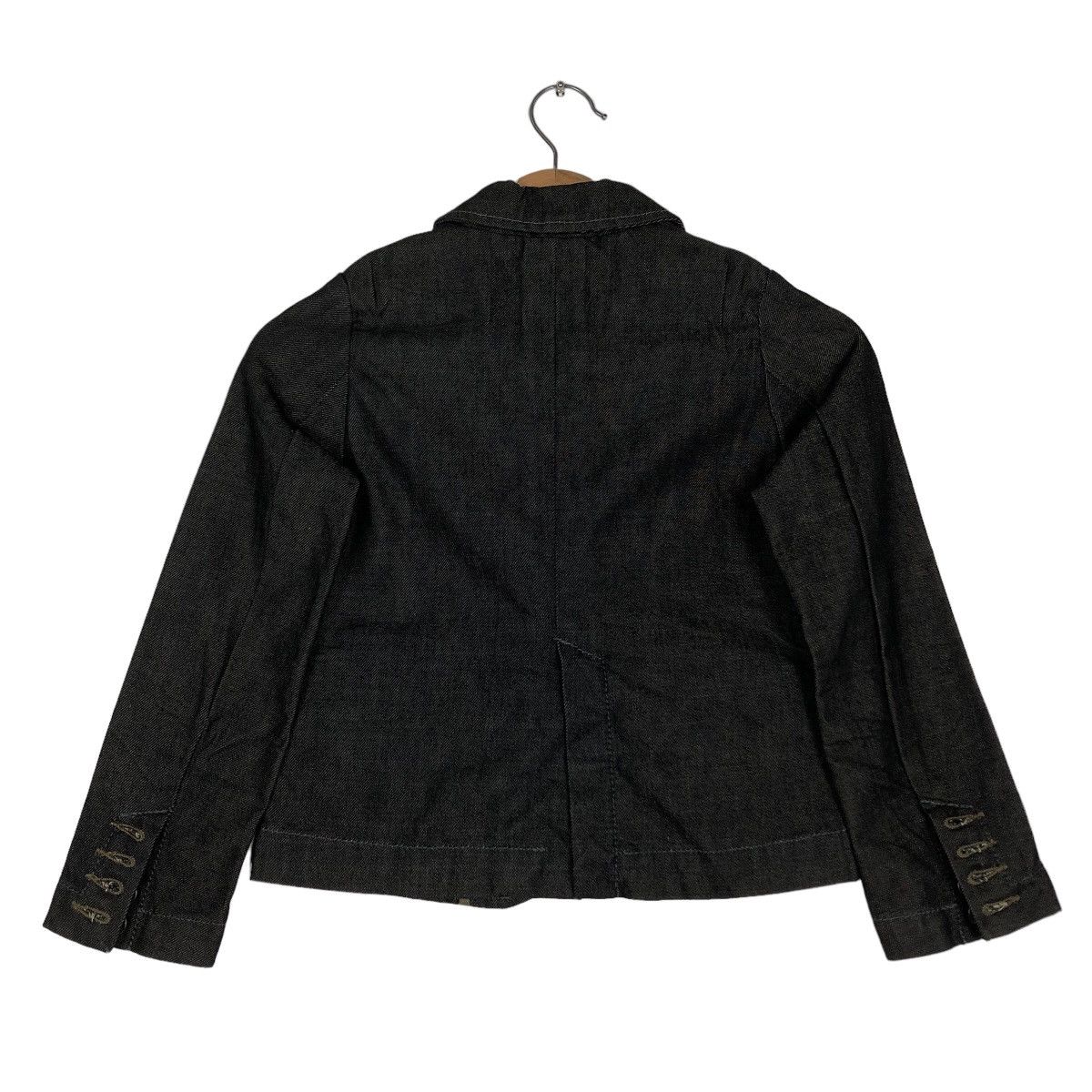 Japanese Brand 🔥Vtg Cropped Jacket Diesel Double Breast Biker Size XS / US 0-2 / IT 36-38 - 8 Thumbnail