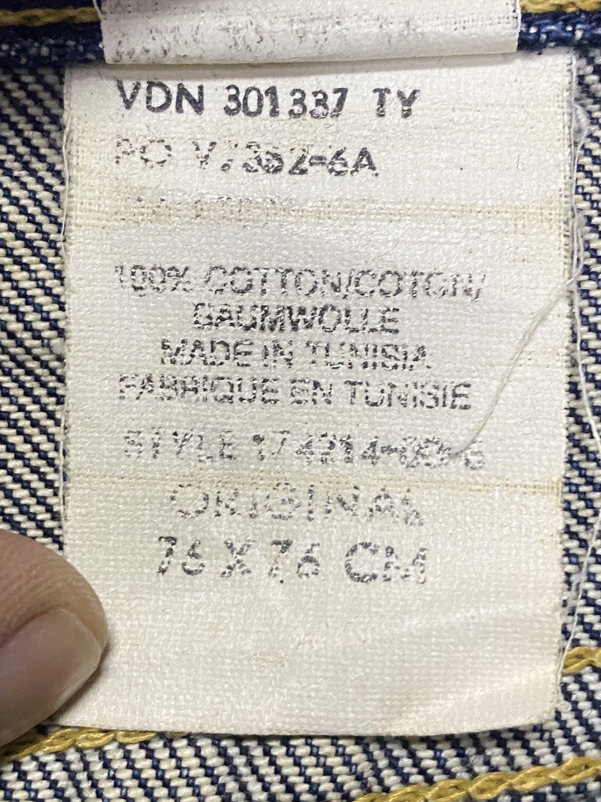 Gap Vtg Y2K Gap Original Jeans Bleached Distressed Loose Jeans Size US 29 - 17 Thumbnail