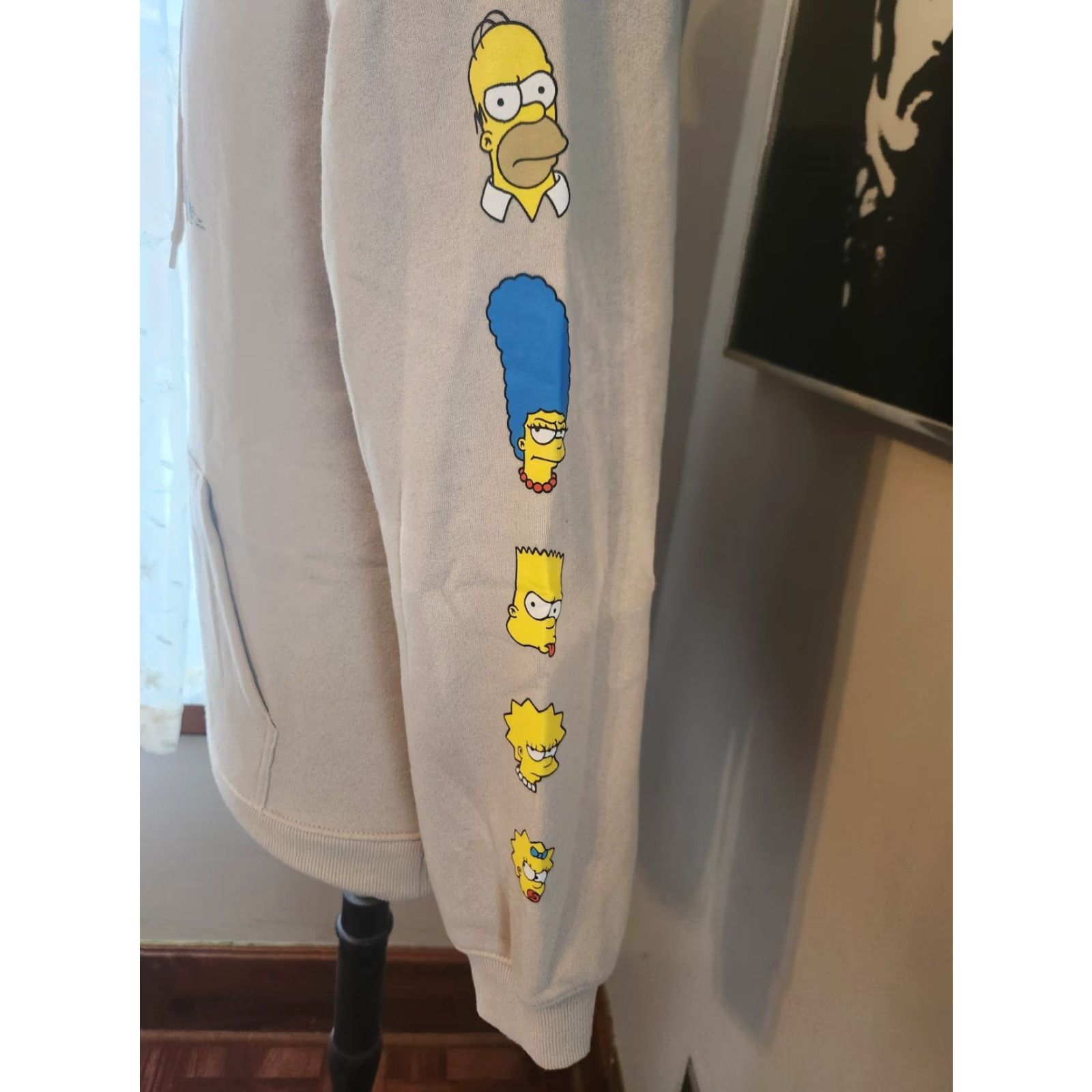 H&M H&M The Simpsons Hoodie Sweatshirt Unisex Adult Small Beige Pullover Hooded Graphic Print Pockets South 90s? Size US S / EU 44-46 / 1 - 3 Thumbnail