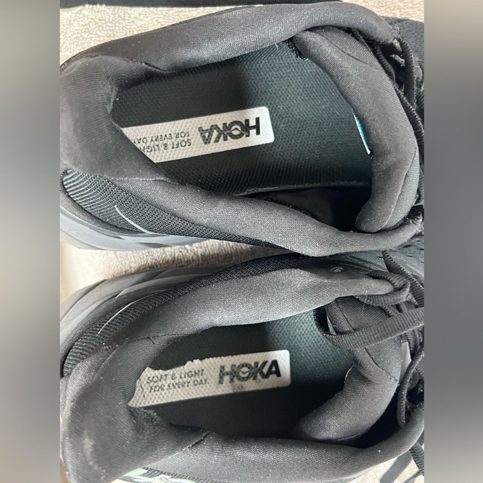 Hoka HOKA One One Clifton 8 Black Black Mens Shoes Size US 10 D Size US 10 / EU 43 - 9 Thumbnail