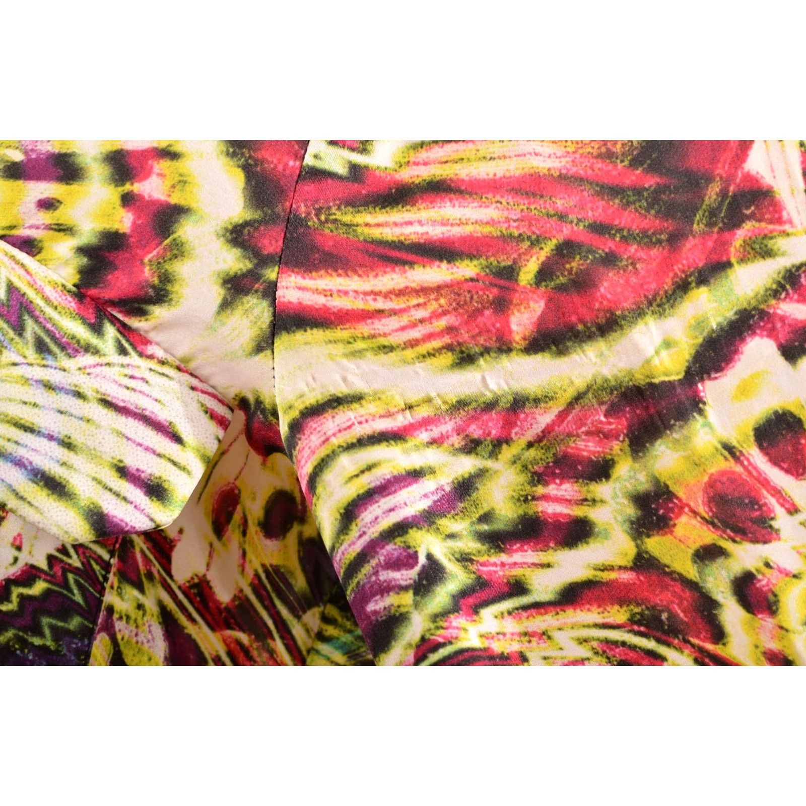 Custo Barcelona Custo Barcelona Psychedelic Print Silk Blouse Shirt Multicolor Size 1 Women Size XS / US 0-2 / IT 36-38 - 4 Thumbnail