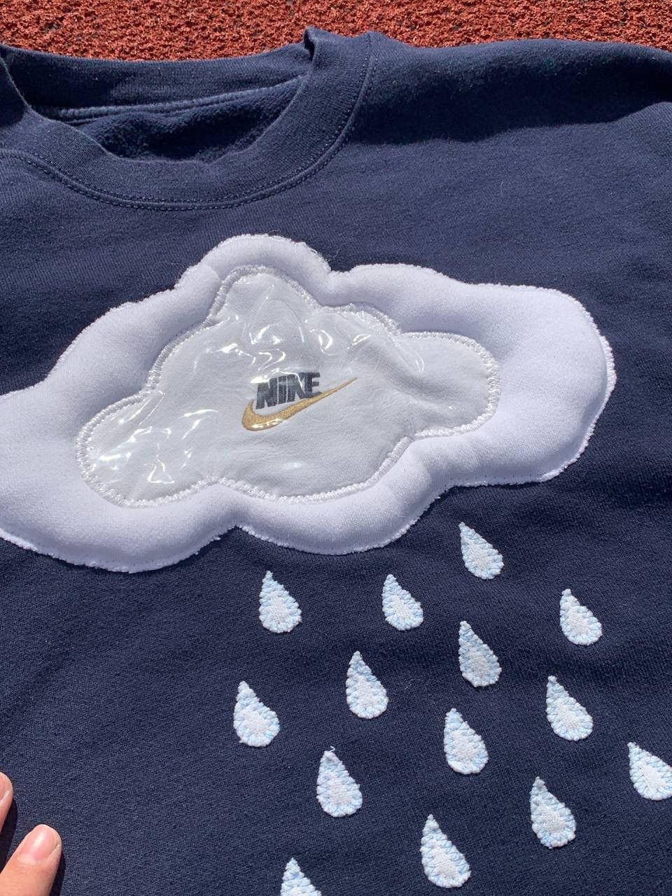 Handmade Nike Handmade Cloud and Rain Sweatshirt Size US XL / EU 56 / 4 - 4 Thumbnail