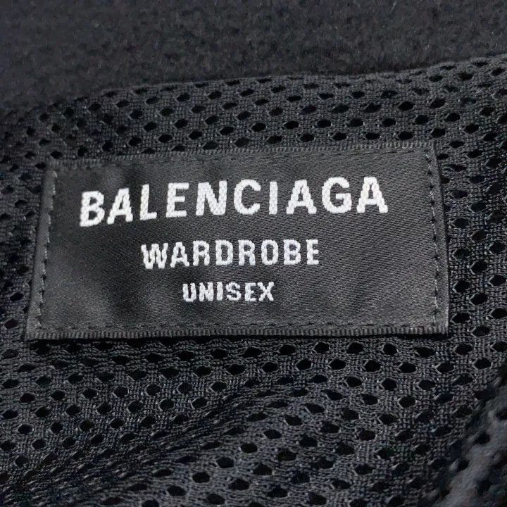 Balenciaga Balenciaga Black Embroidered Logo Stand Collar Jacket 0079- Size L / US 10 / IT 46 - 3 Thumbnail