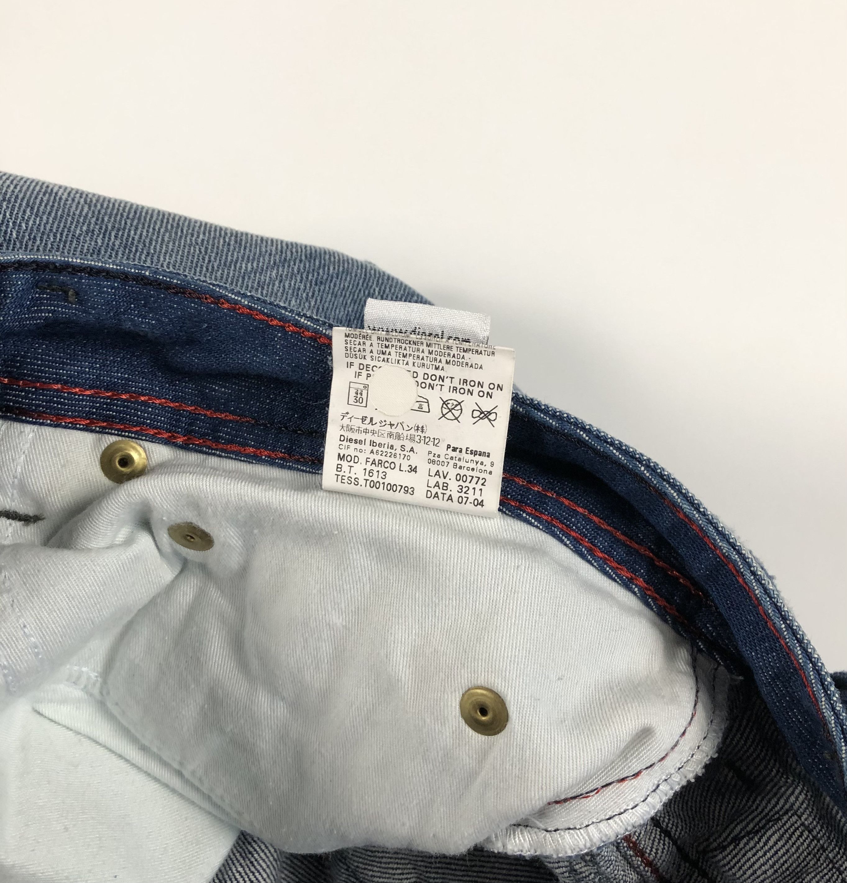 Diesel Diesel Industry Denim Division Farco Jeans Size US 32 / EU 48 - 12 Thumbnail