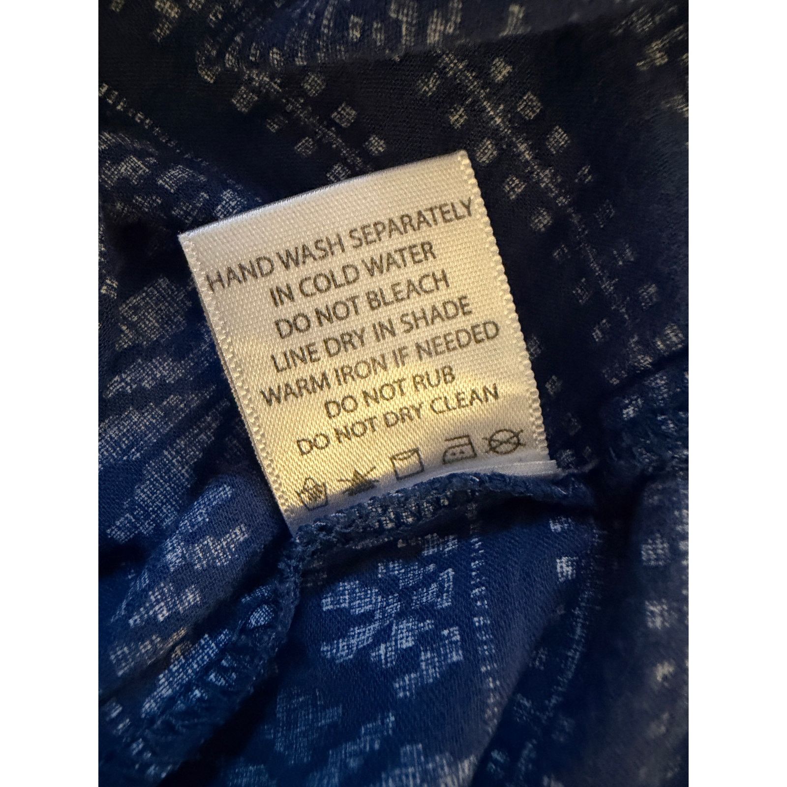 Other Roberta Roller Rabbit Navy Blue Cotton Midi Dress Size M / US 6-8 / IT 42-44 - 5 Thumbnail