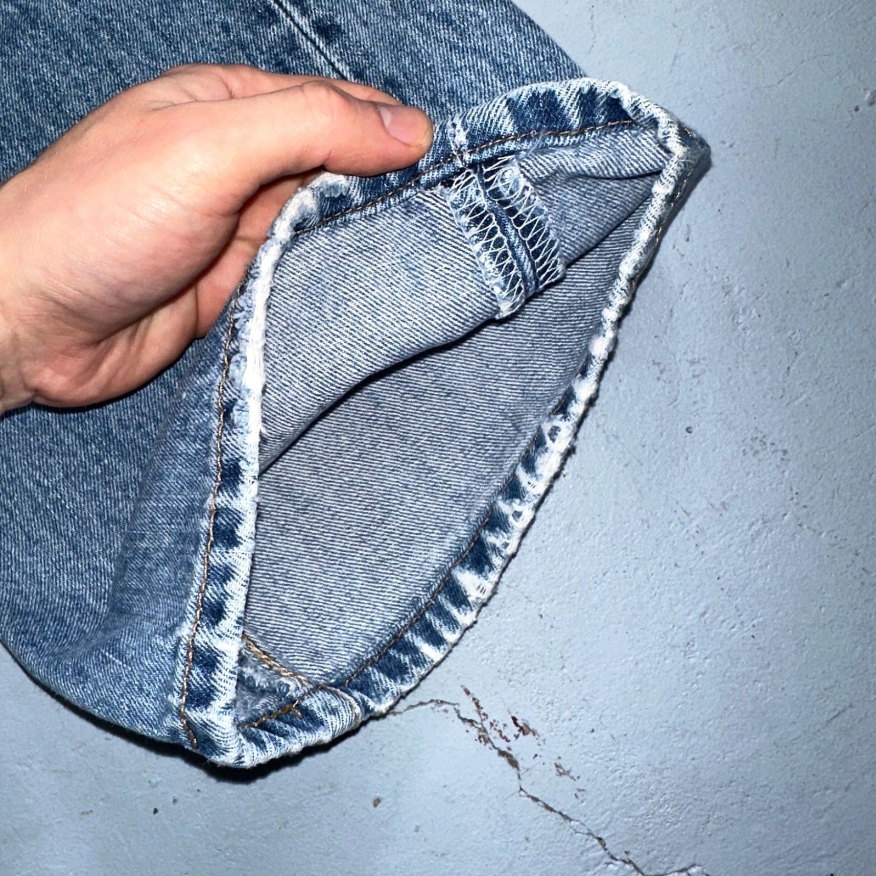 Levi's VINTAGE Levis 501 90s Mexico Straight Leg Jeans 40x32 Y2K Light Wash Act 36x30 Mens Size US 40 / EU 56 - 4 Thumbnail