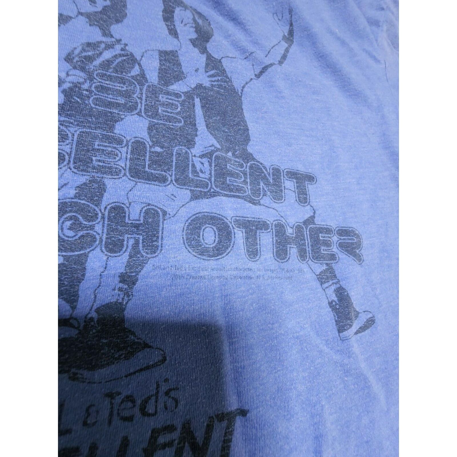 Gildan Bill And Teds Excellent Adventure Graphic T Shirt Distressed Blue S Mens Size US S / EU 44-46 / 1 - 4 Thumbnail