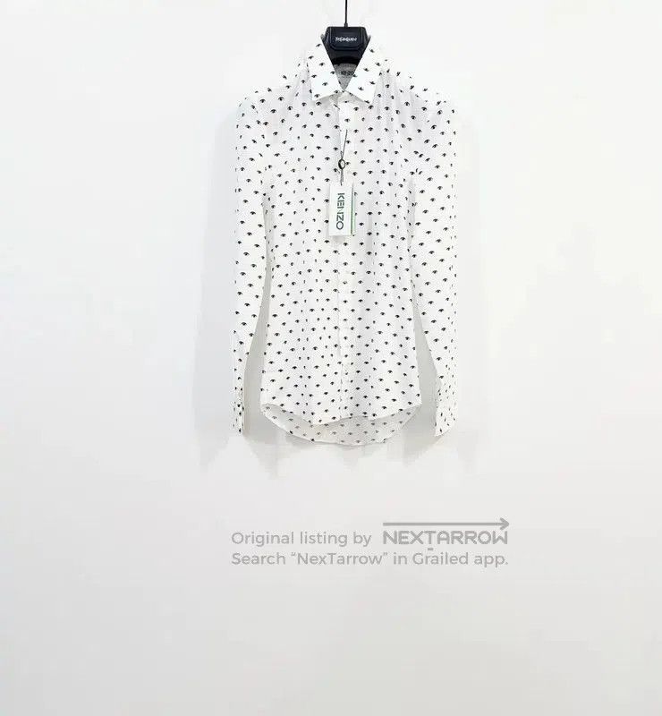 Kenzo KENZO Men's Long Sleeve White Shirt . Size US S / EU 44-46 / 1 - 1 Thumbnail