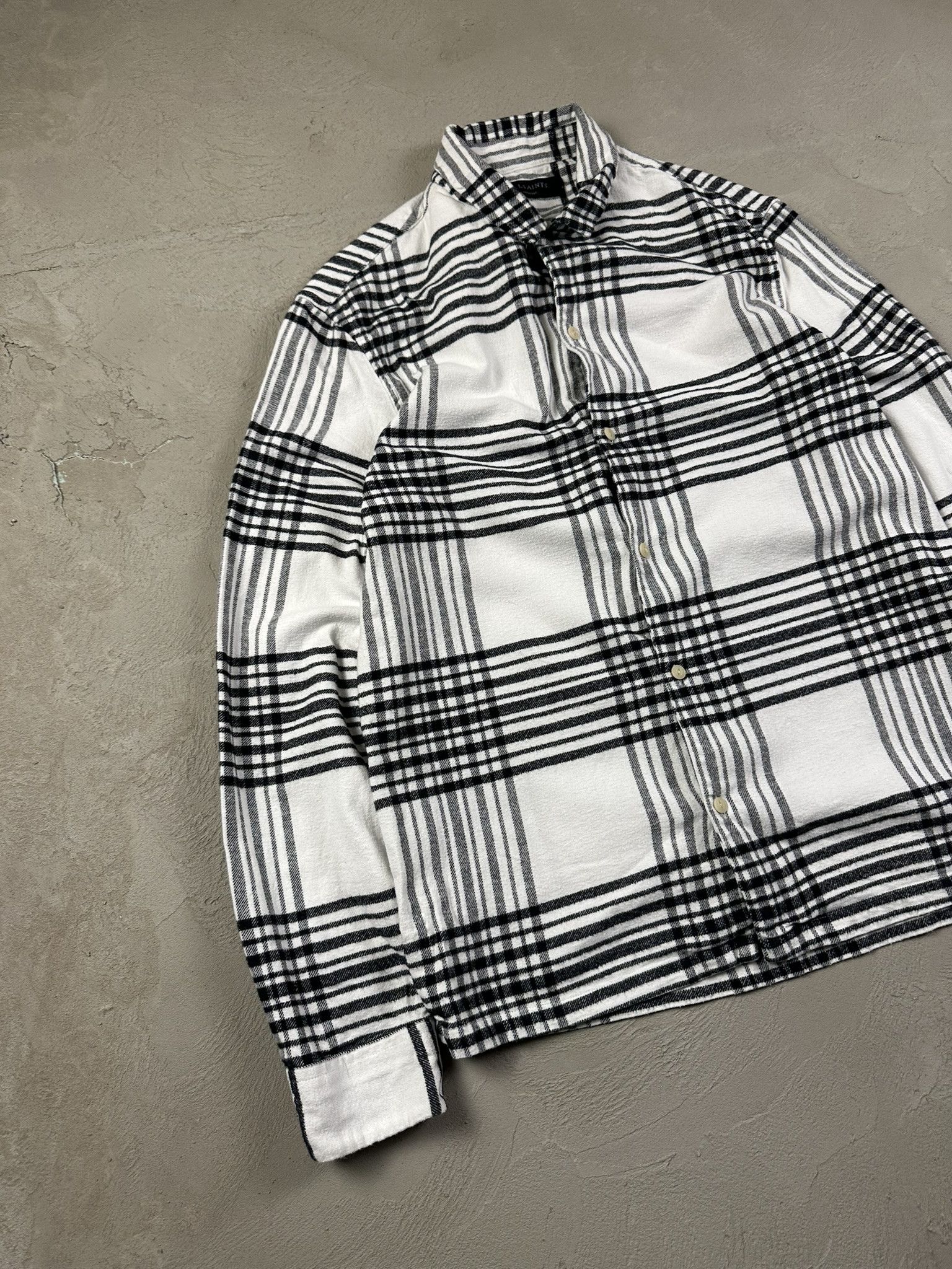Allsaints Allsaints Checked Flannel Button Up Shirt Size US M / EU 48-50 / 2 - 2 Thumbnail