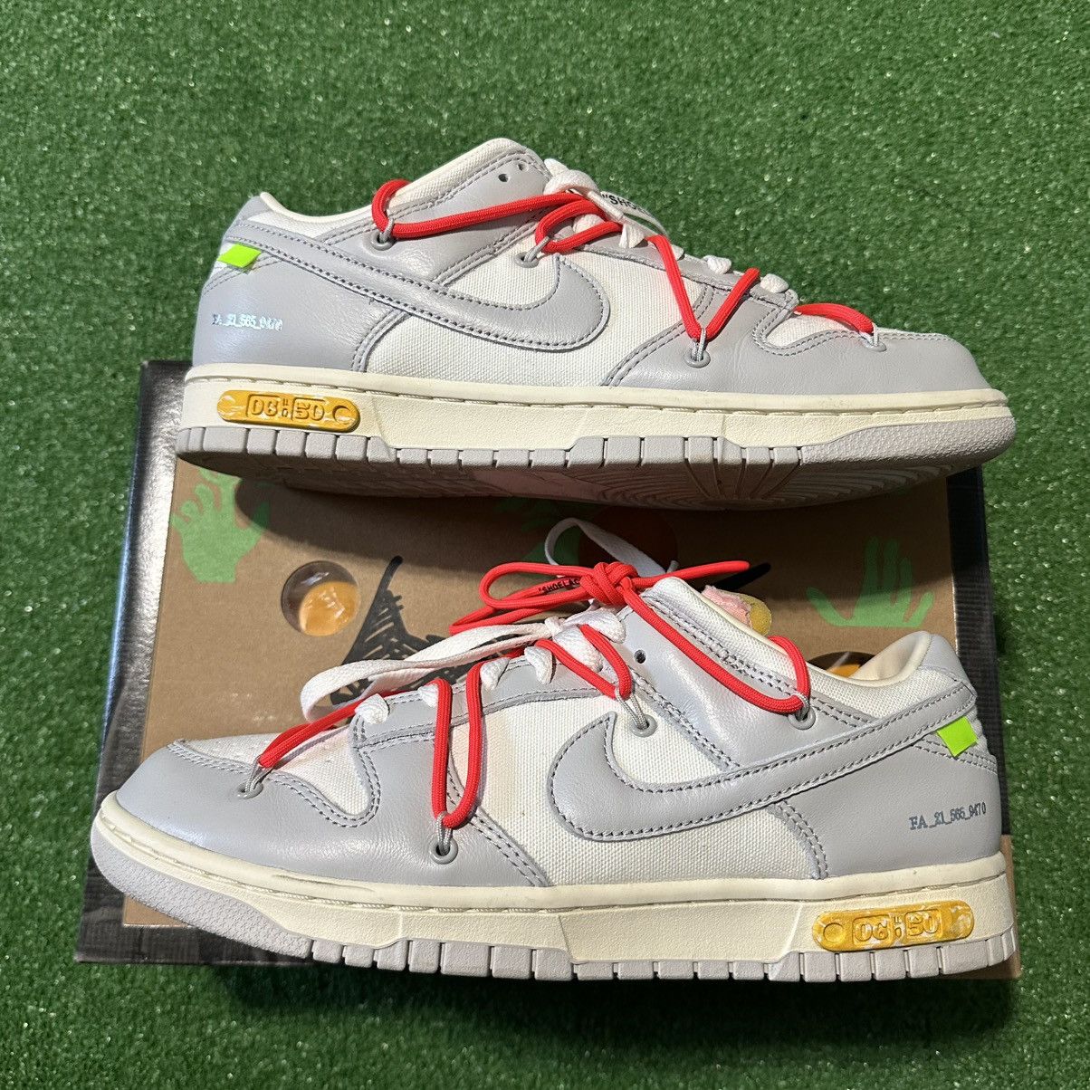 Nike × Off-White Nike Dunk Low Off White Lot 06 Of 50 Size US 9.5 / EU 42-43 - 1 Thumbnail